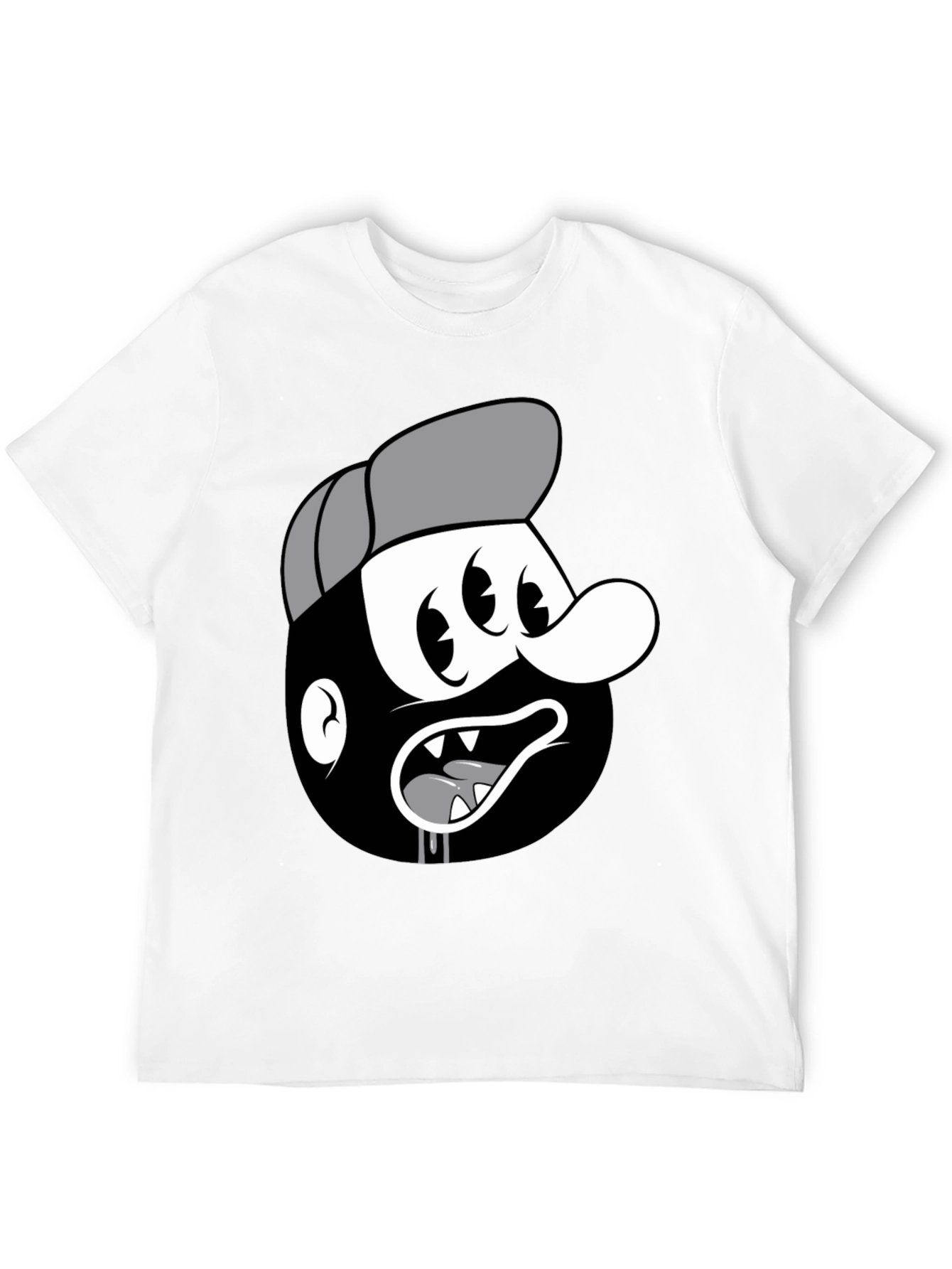 Cartoon Character Black T-Shirt