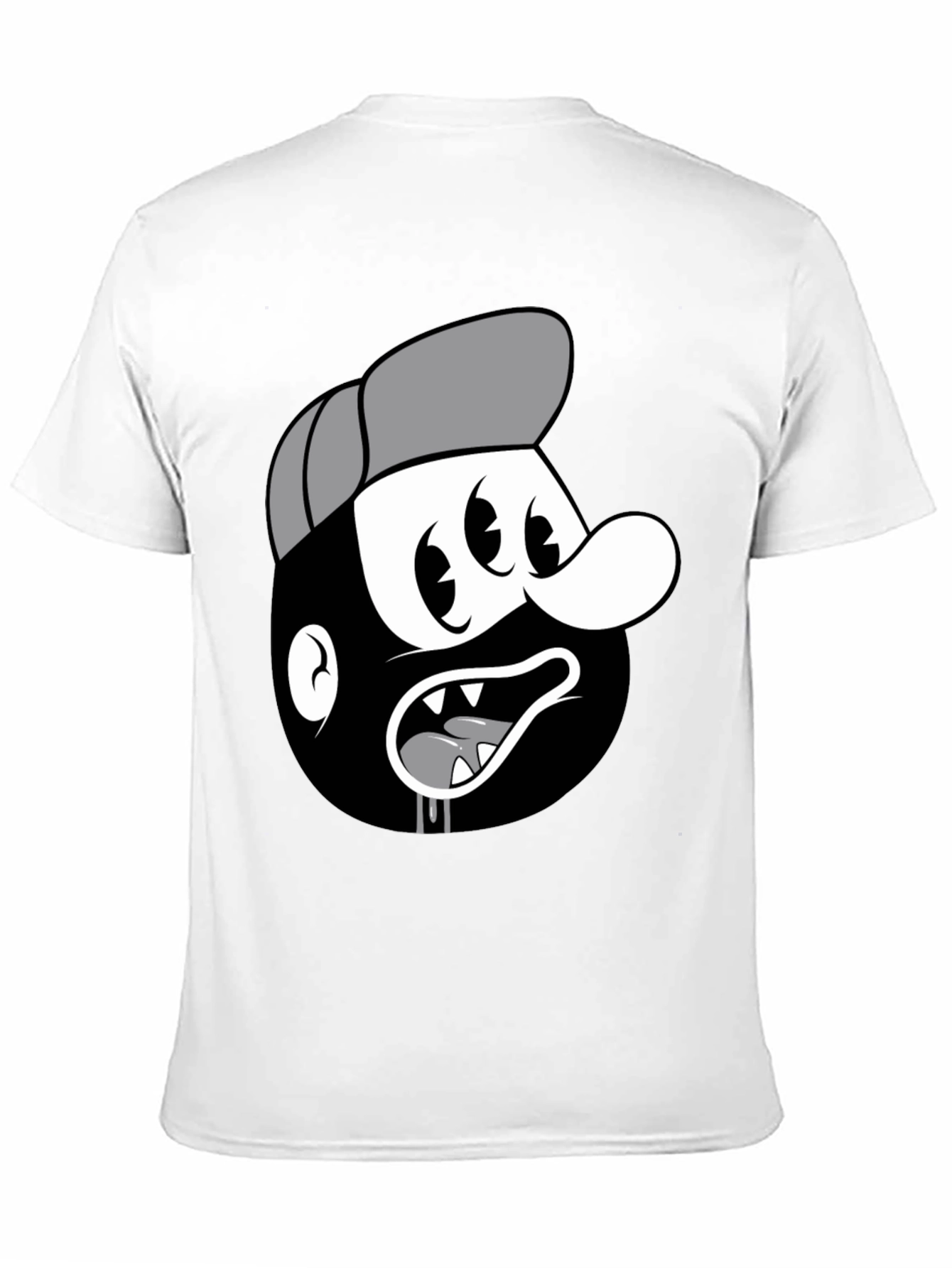 Cartoon Character Black T-Shirt