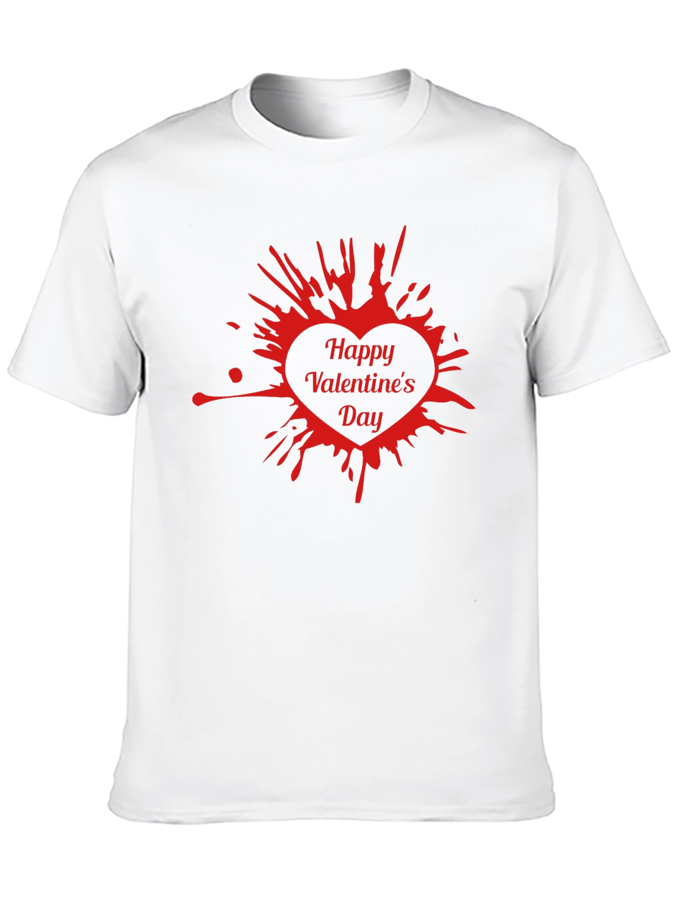 Happy Valentines Day Black T-Shirt