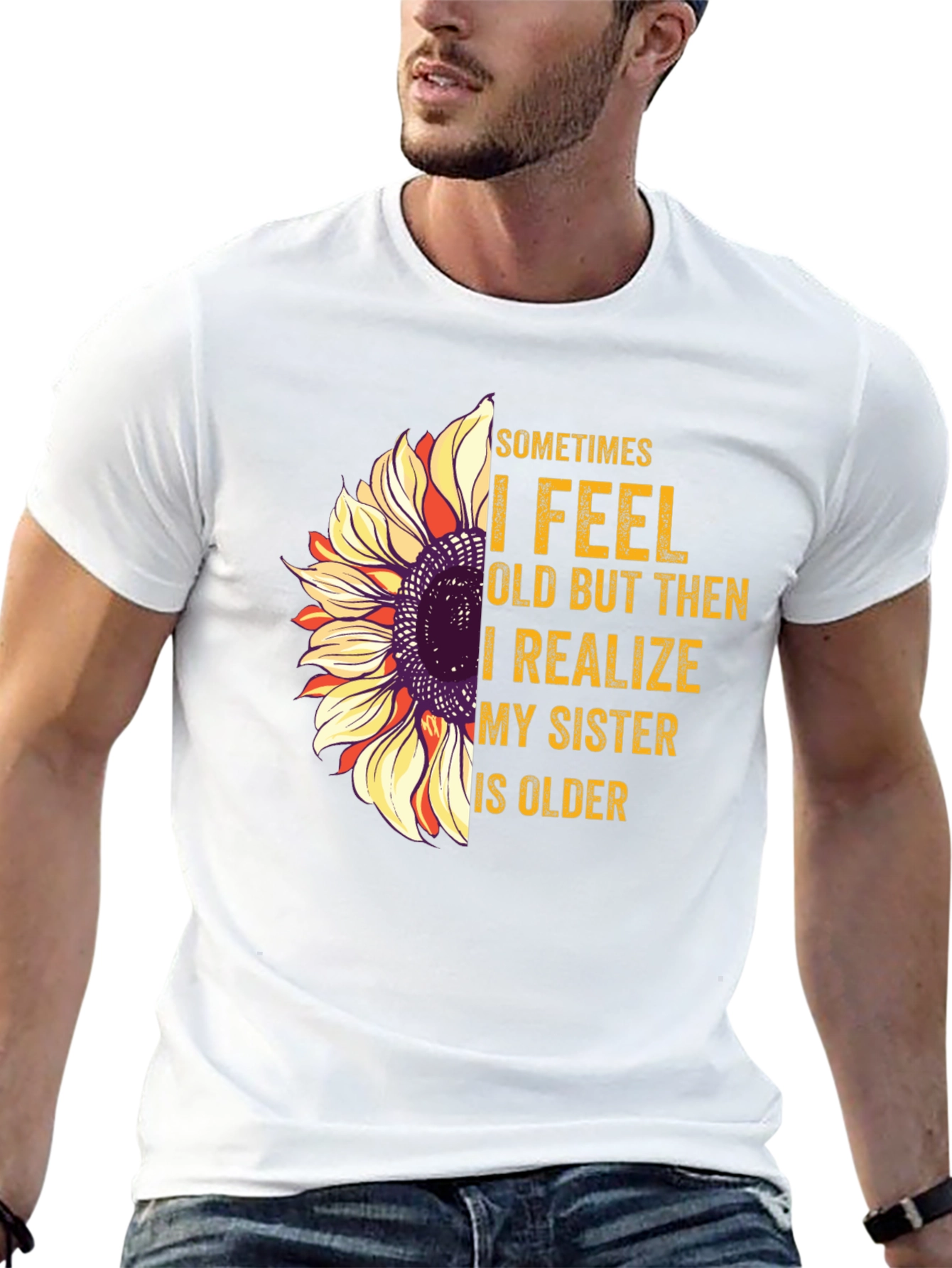 Funny Sister Sunflower T-Shirt