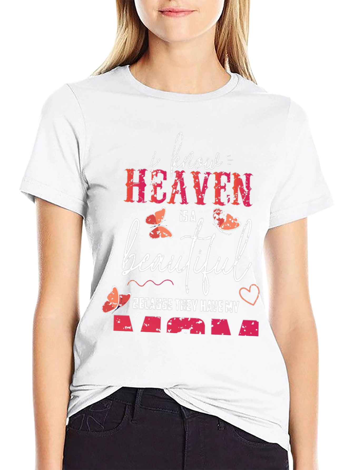 Heaven Has My Mom Graphic T-Shirt