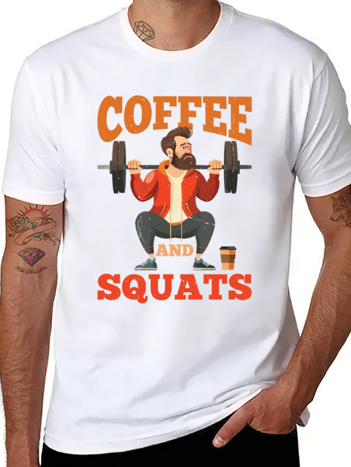 Coffee and Squats Graphic T-Shirt