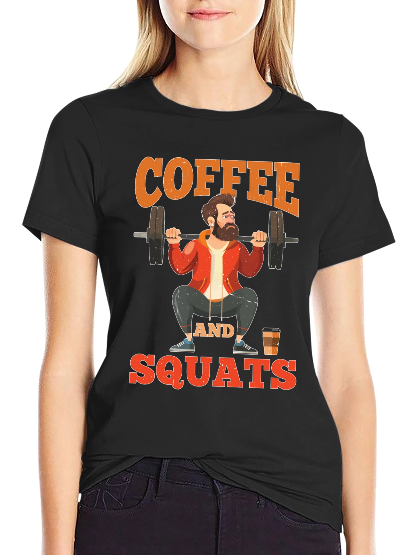 Coffee and Squats Graphic T-Shirt
