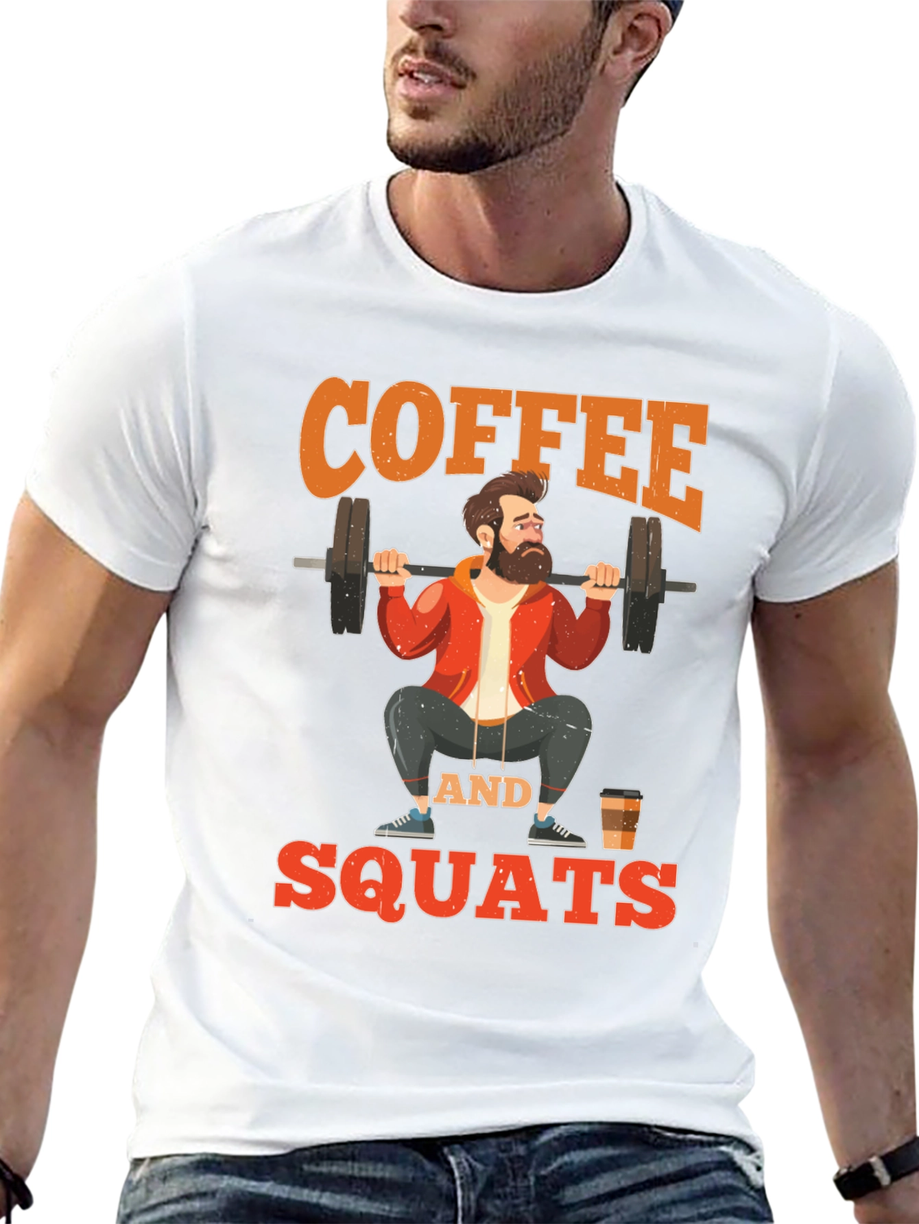 Coffee and Squats Graphic T-Shirt
