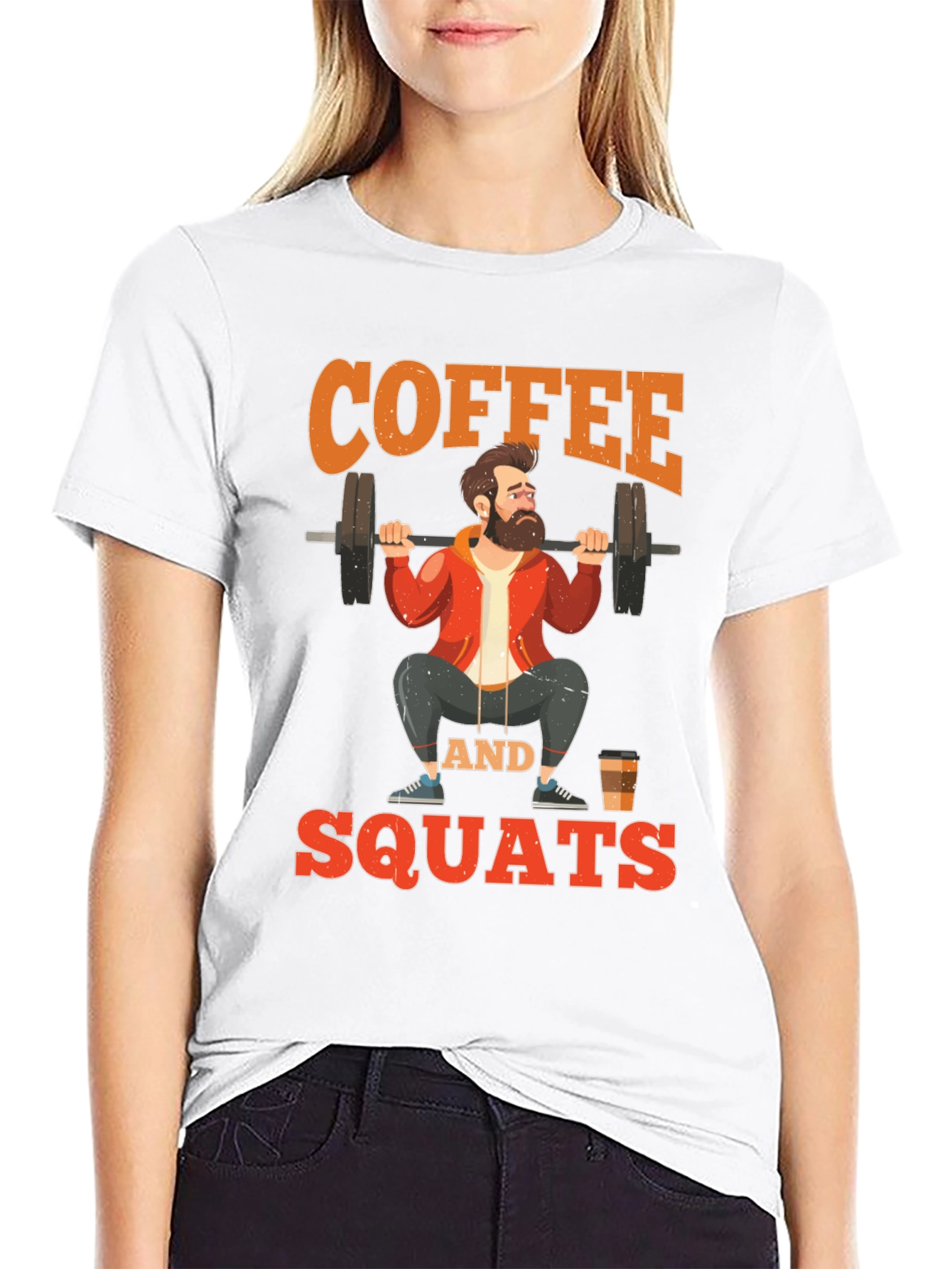 Coffee and Squats Graphic T-Shirt