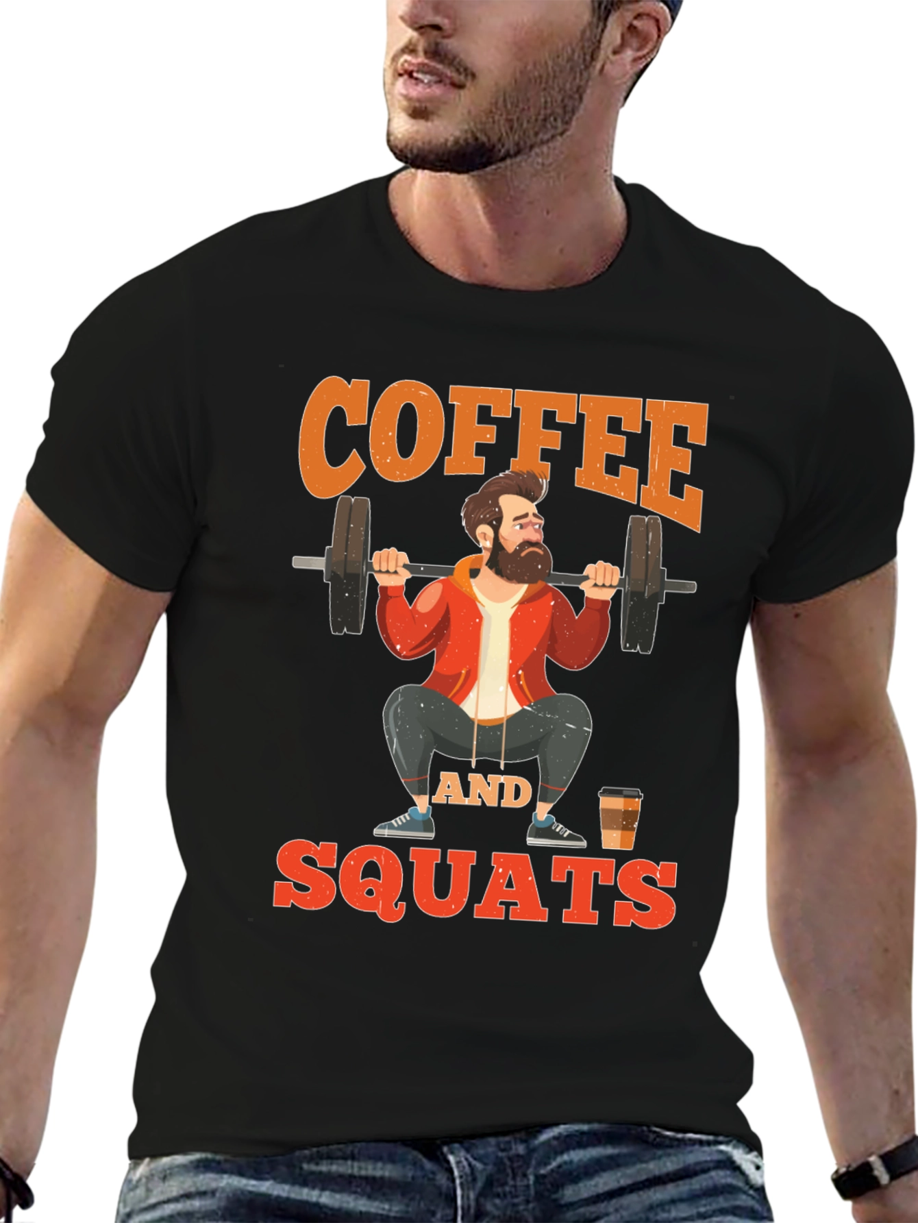 Coffee and Squats Graphic T-Shirt