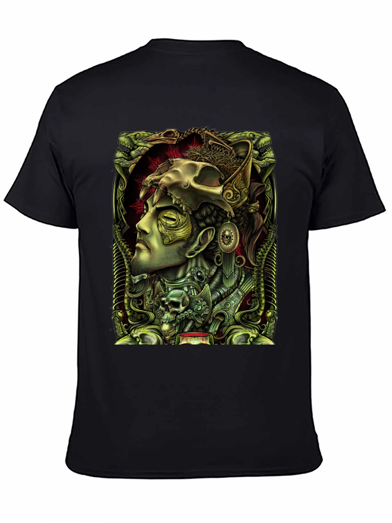 Esoteric Skull Graphic Tee - Unique Design