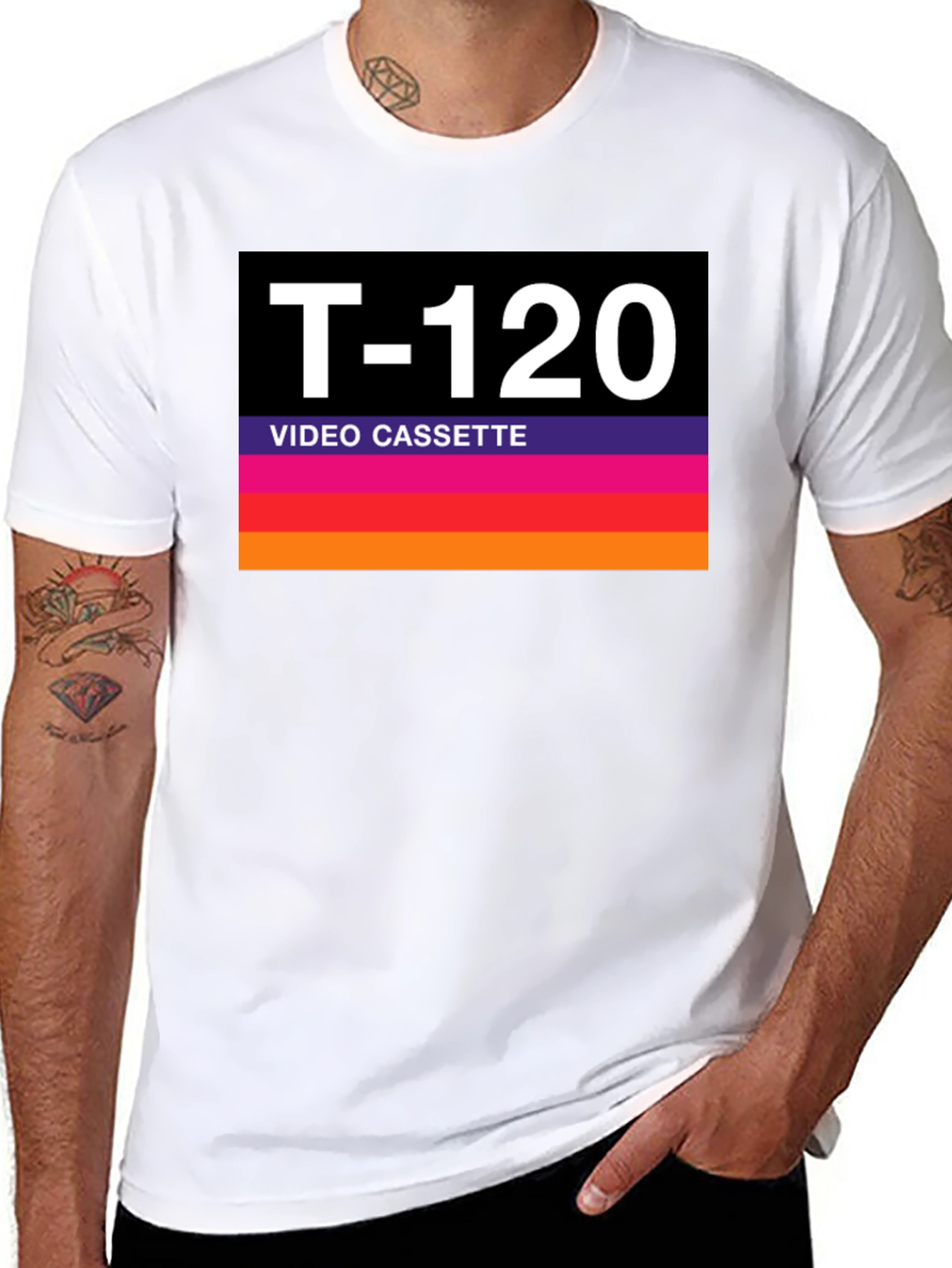 T-120 Video Cassette Retro Style Graphic Tee