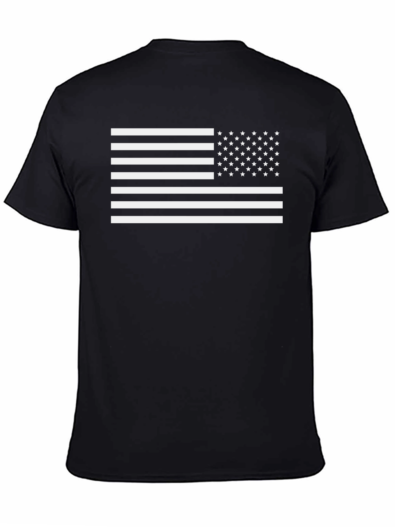 American Flag Graphic Black T-Shirt
