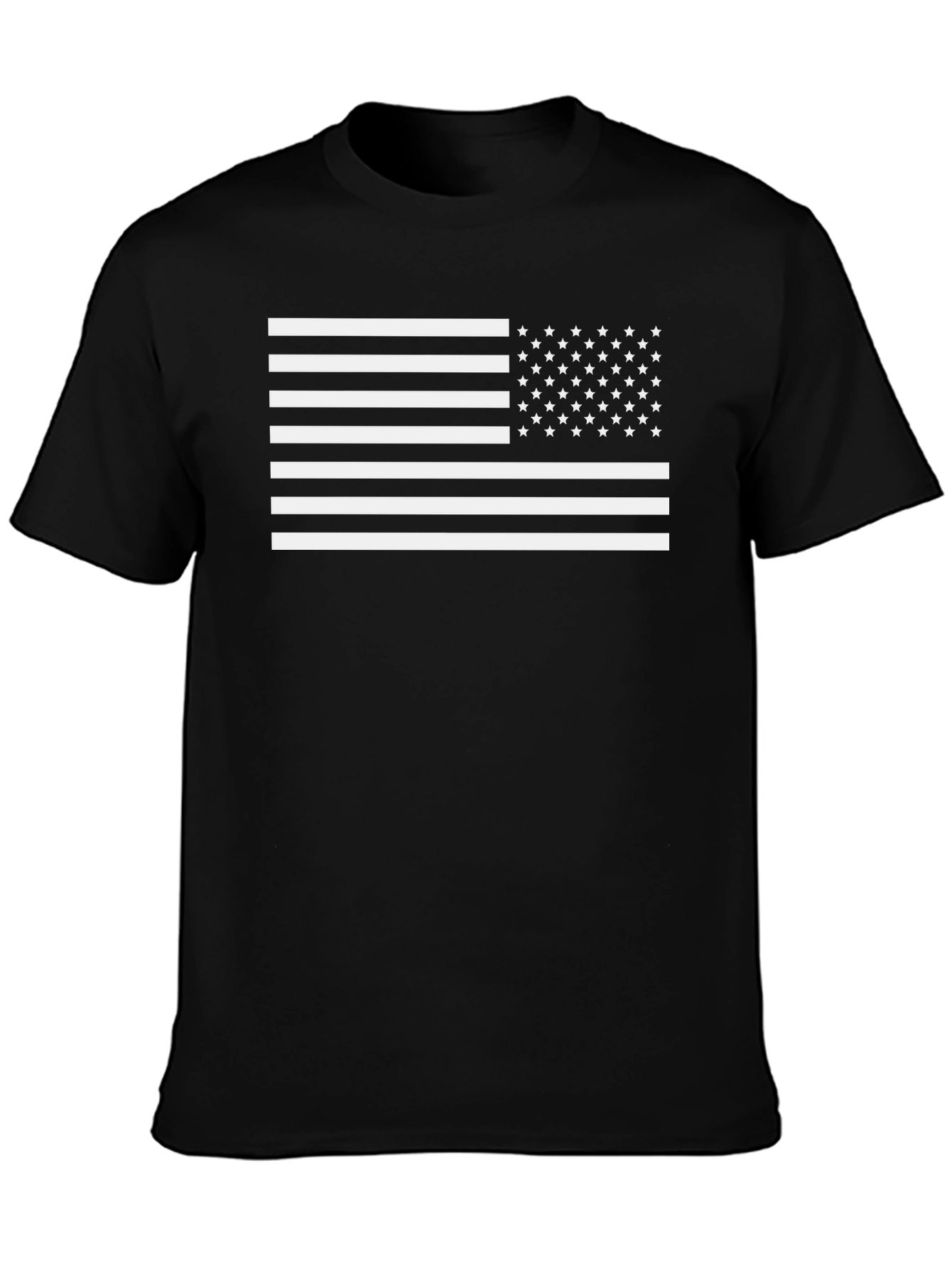 American Flag Graphic Black T-Shirt