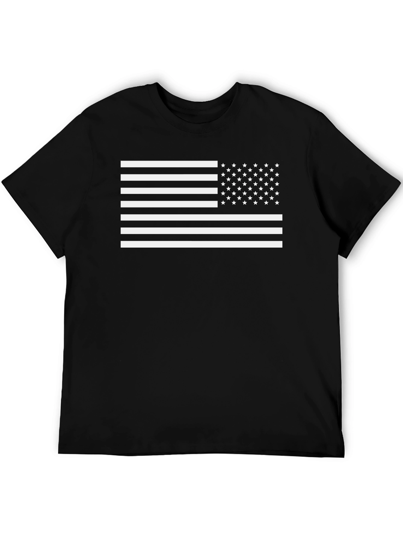 American Flag Graphic Black T-Shirt