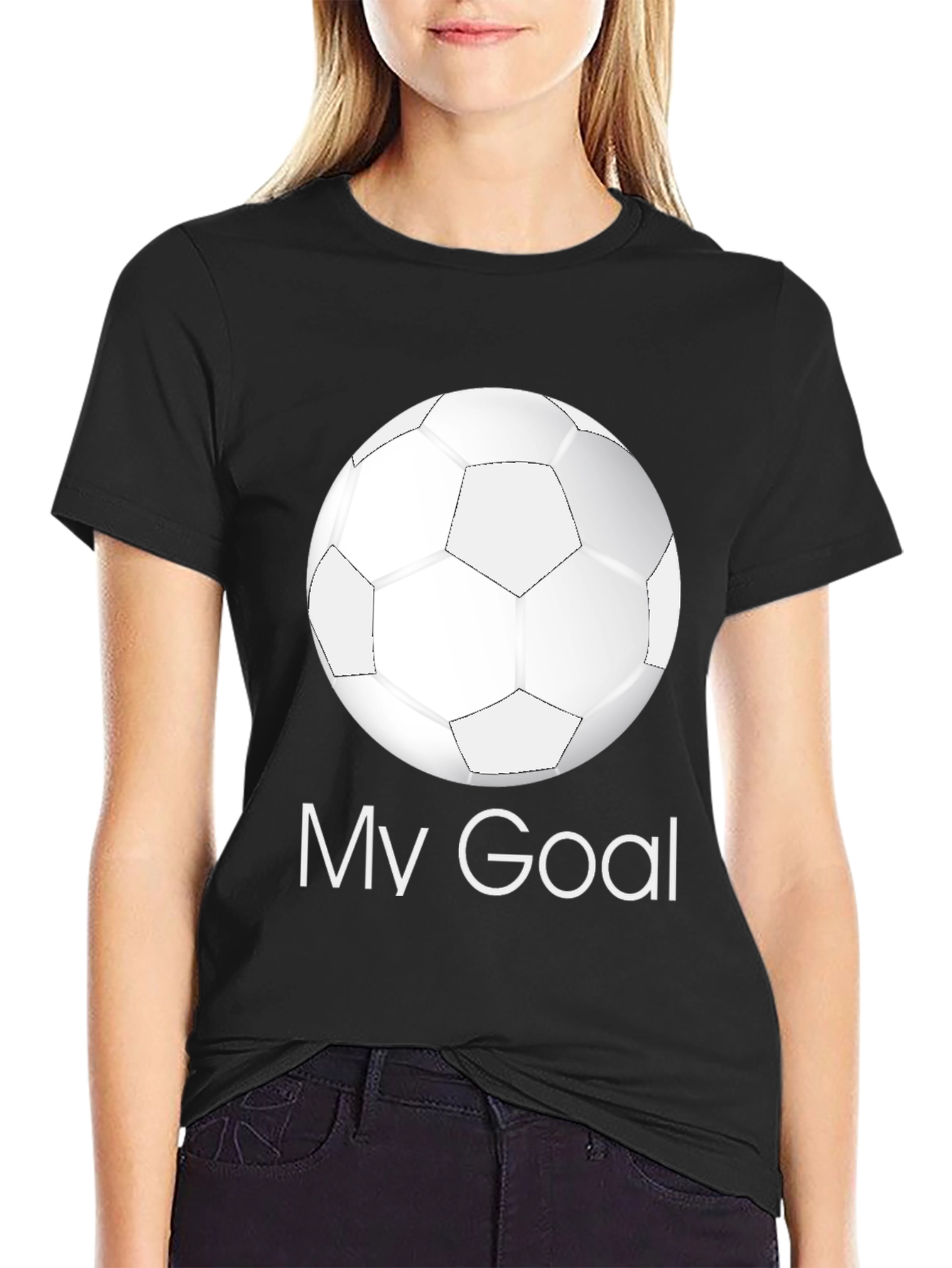 My Goal Soccer Ball Graphic T-Shirt