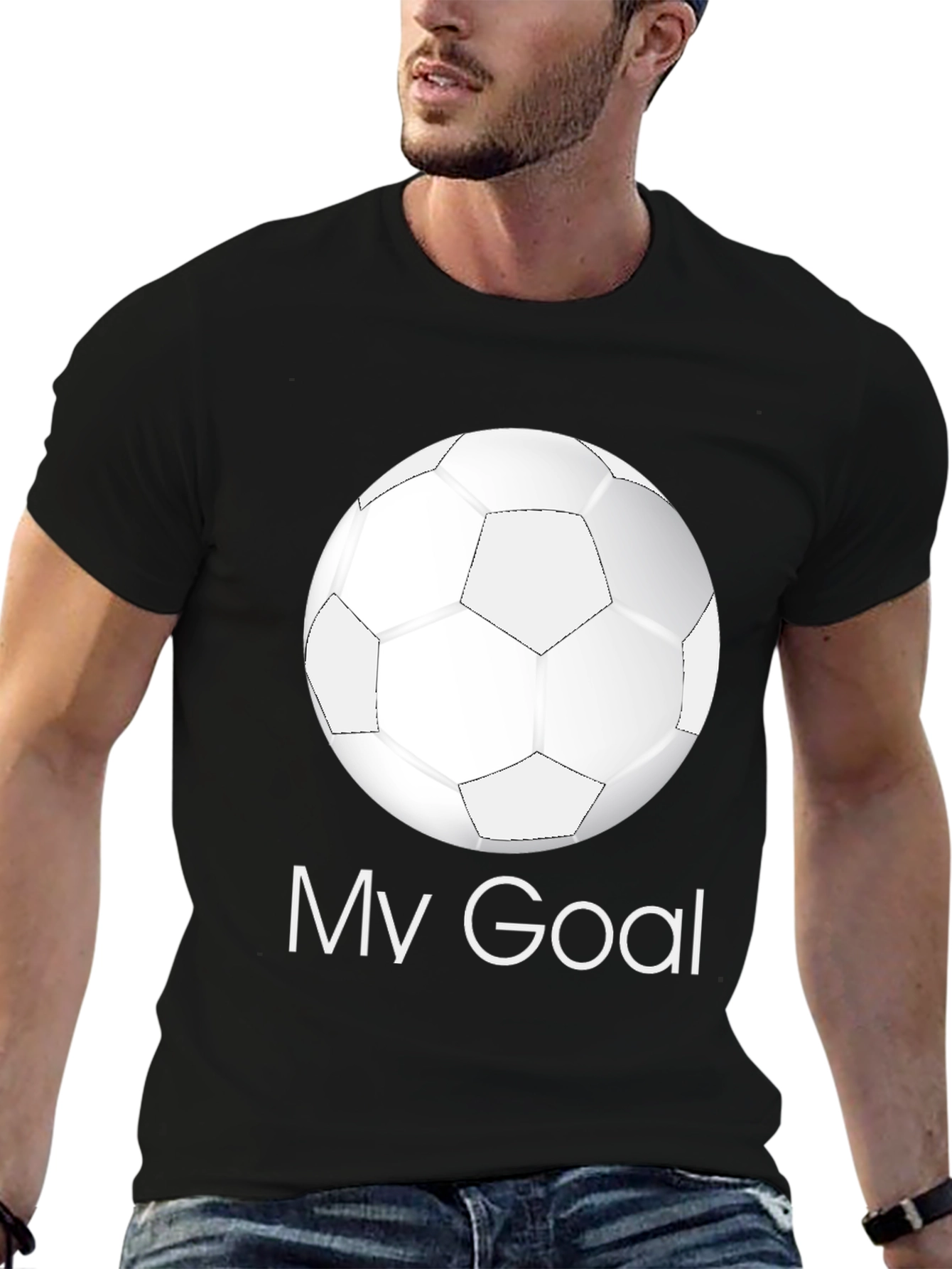 My Goal Soccer Ball Graphic T-Shirt