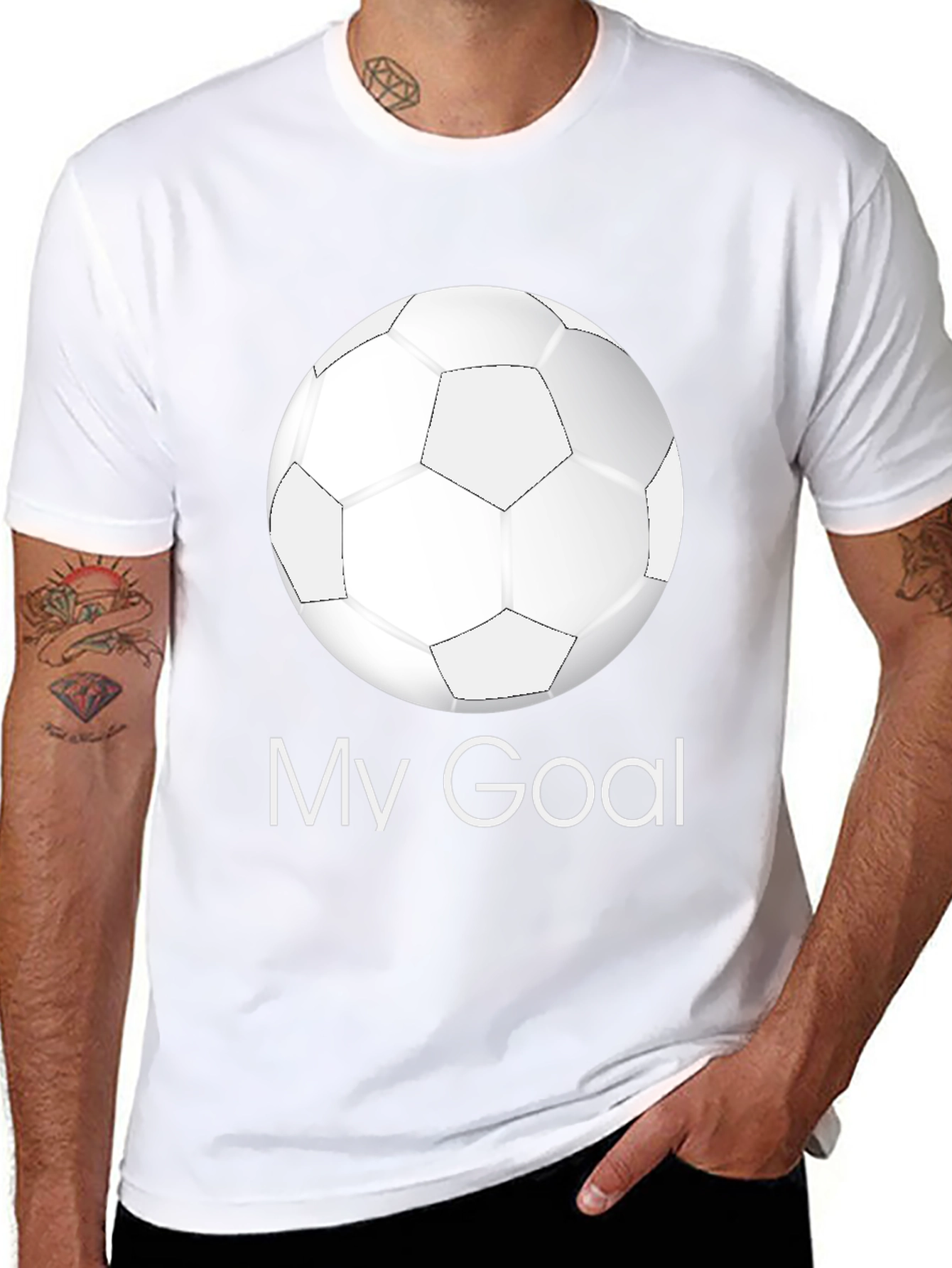 My Goal Soccer Ball Graphic T-Shirt