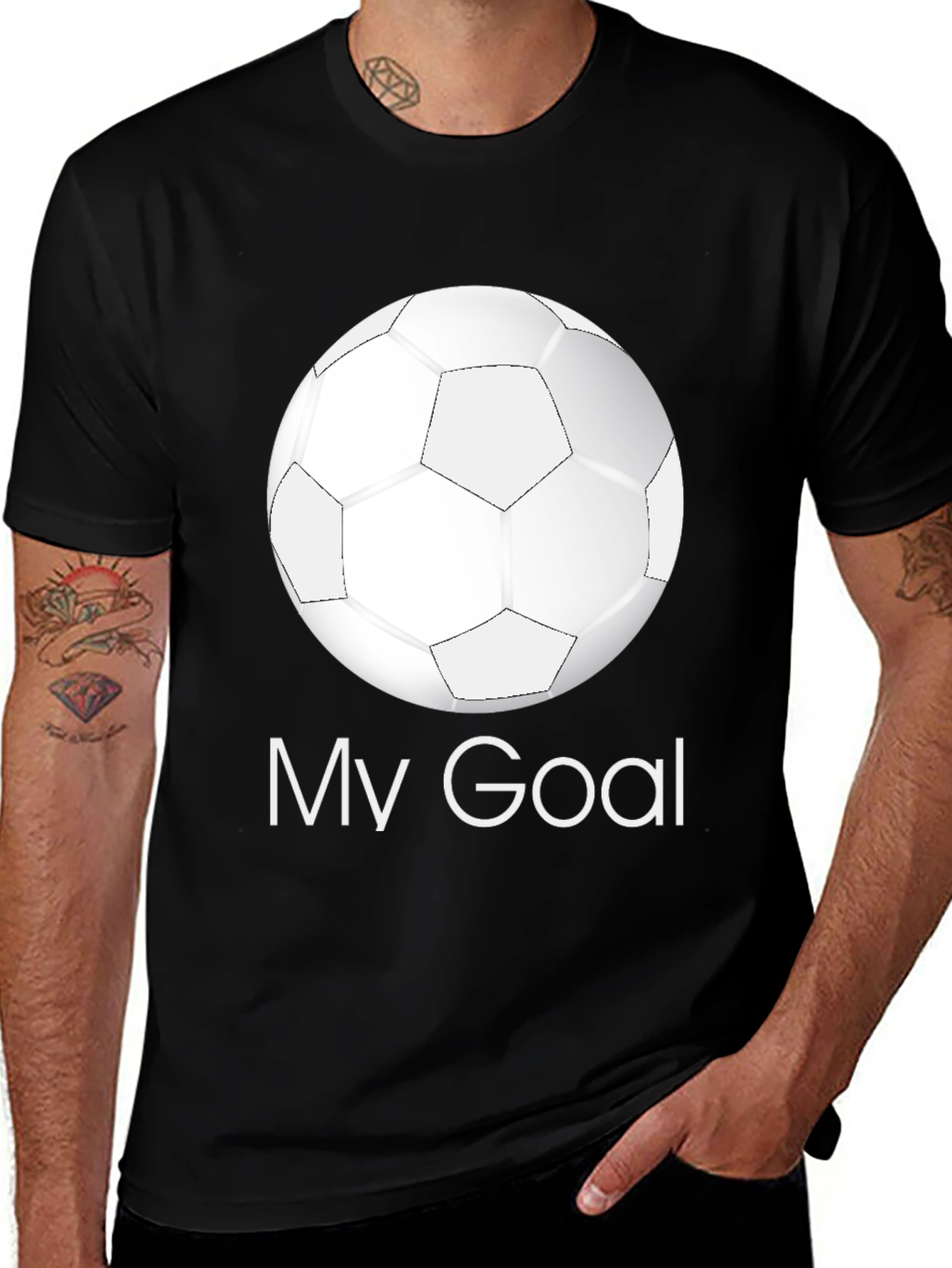 My Goal Soccer Ball Graphic T-Shirt