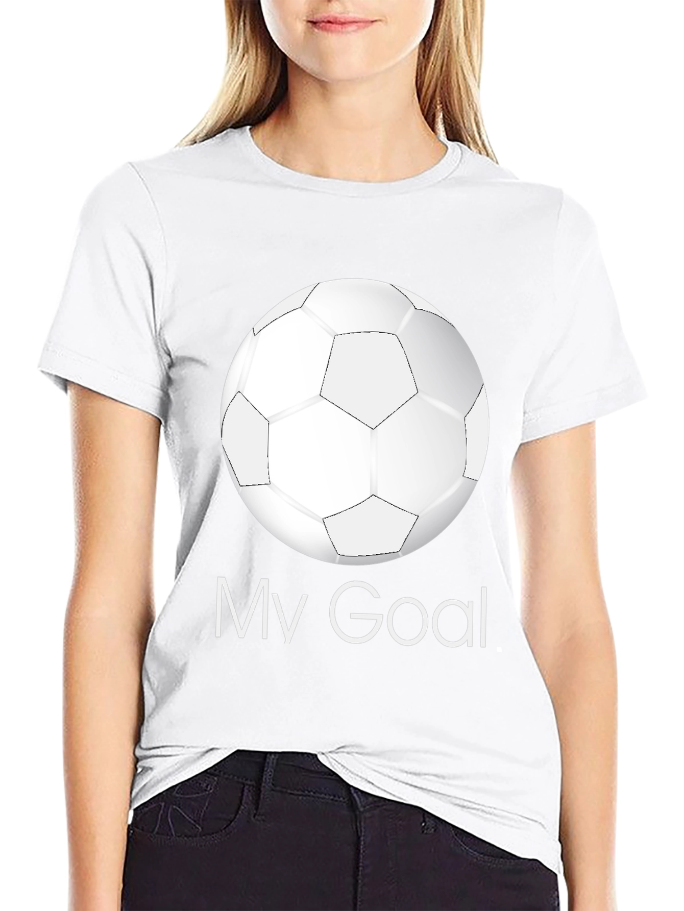 My Goal Soccer Ball Graphic T-Shirt