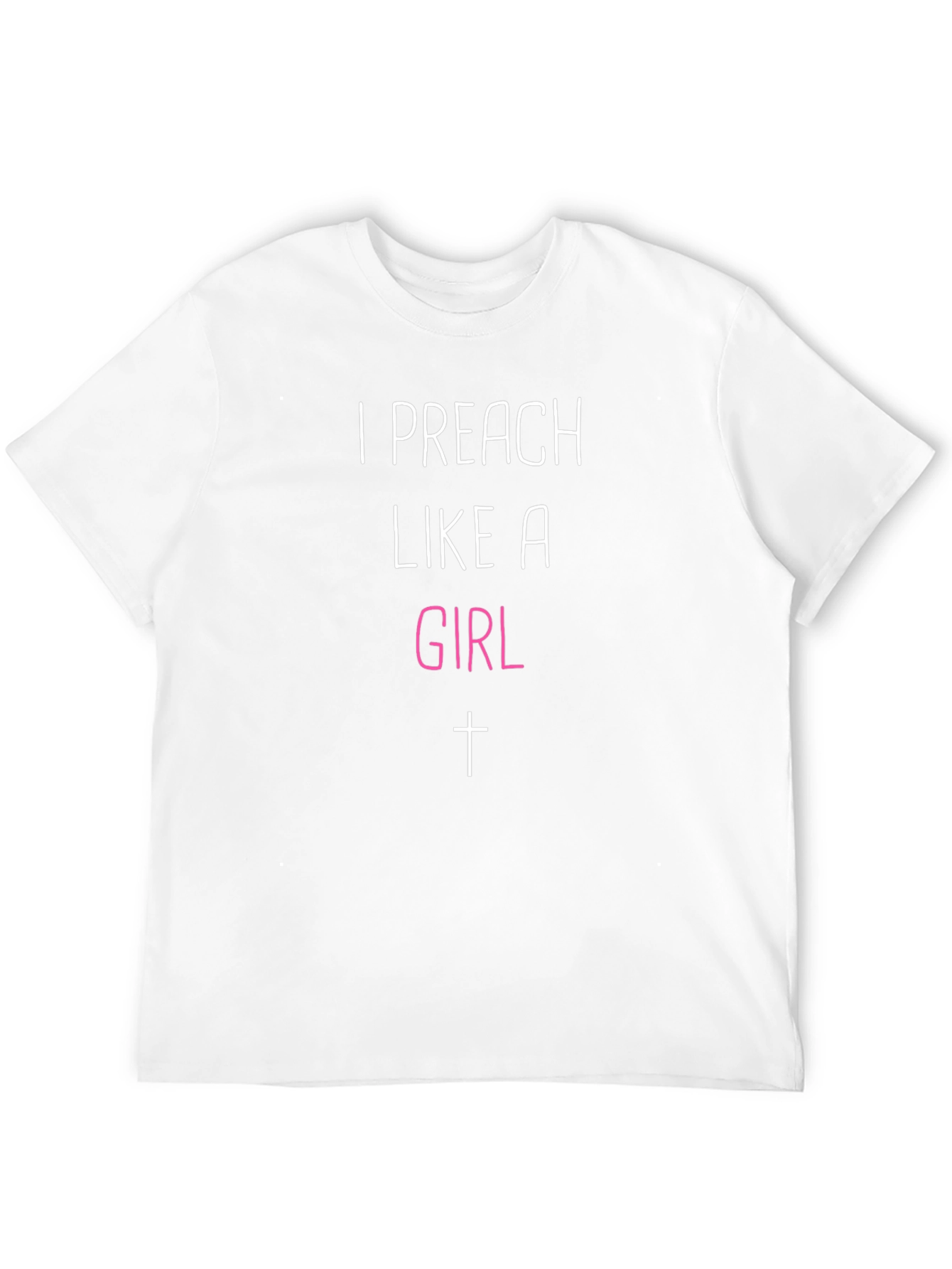 I Preach Like A Girl Black T-Shirt