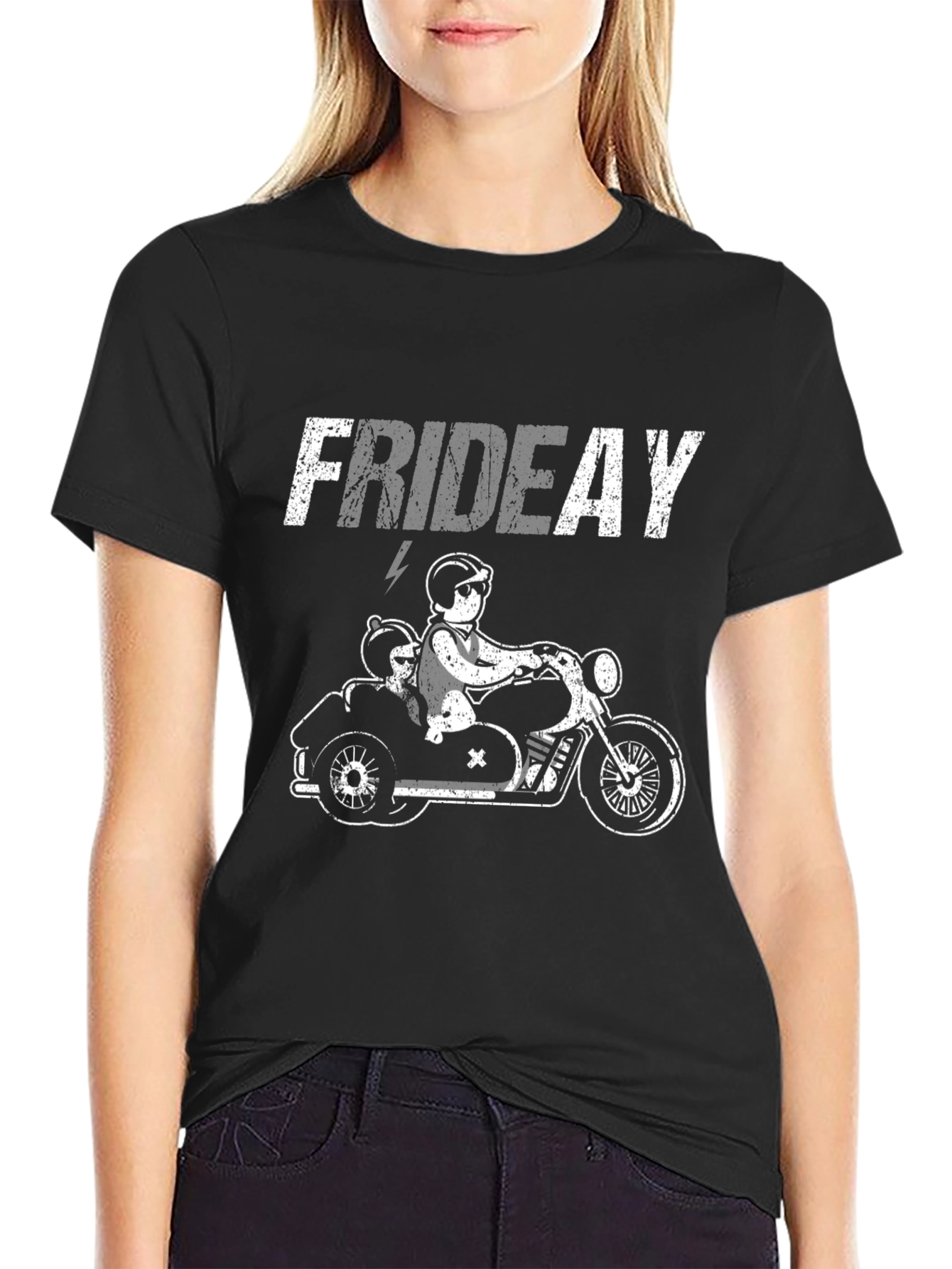 Friday Motorcycle Ride T-Shirt - Black