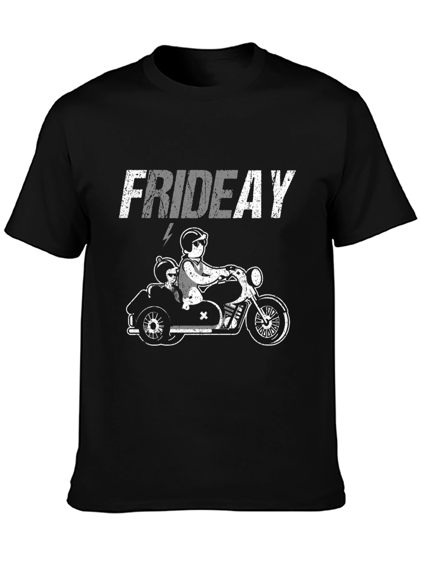 Friday Motorcycle Ride T-Shirt - Black
