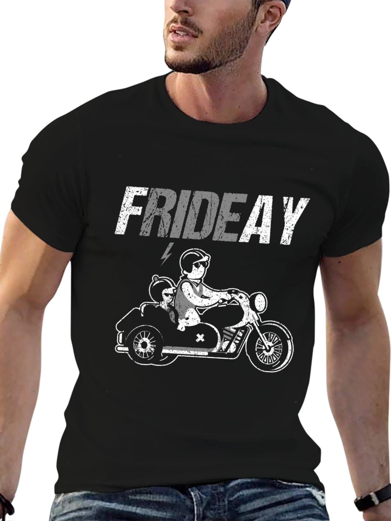 Friday Motorcycle Ride T-Shirt - Black