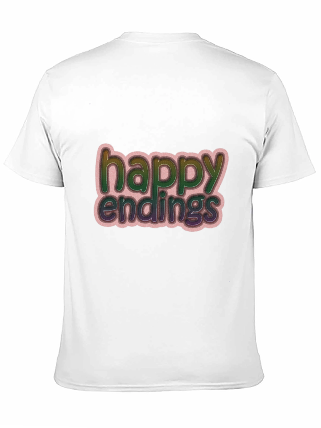 Happy Endings Graphic Print Black T-Shirt