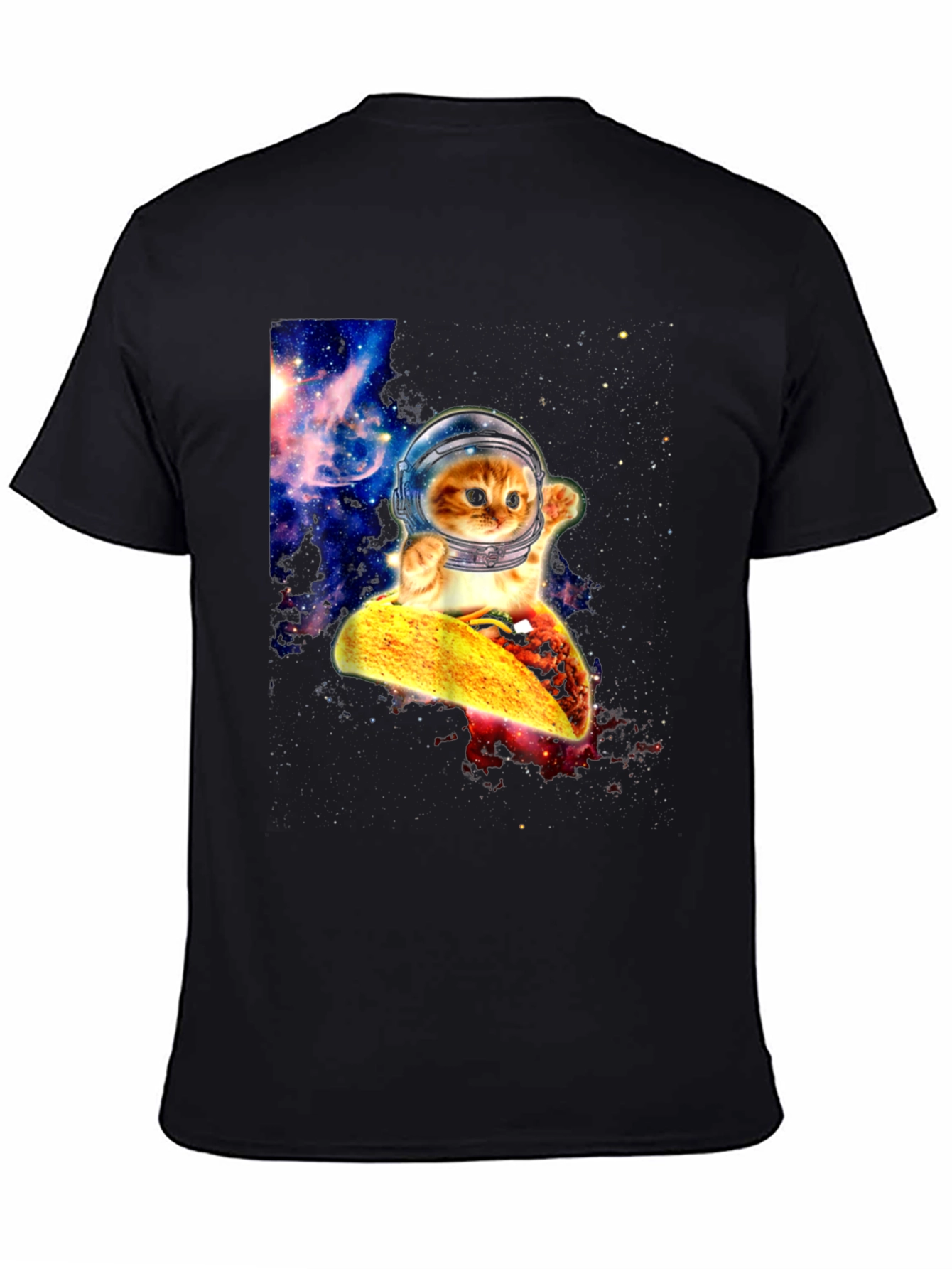 Astronaut Cat Taco Galaxy T-Shirt