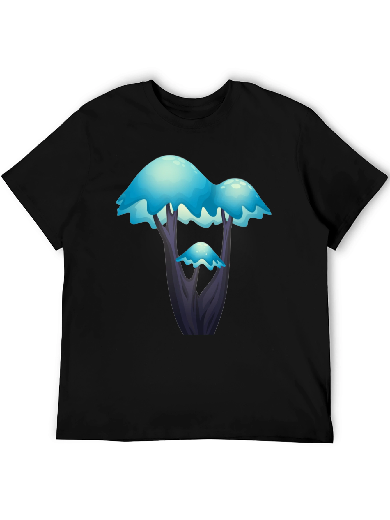 Fantasy Blue Tree Graphic T-Shirt