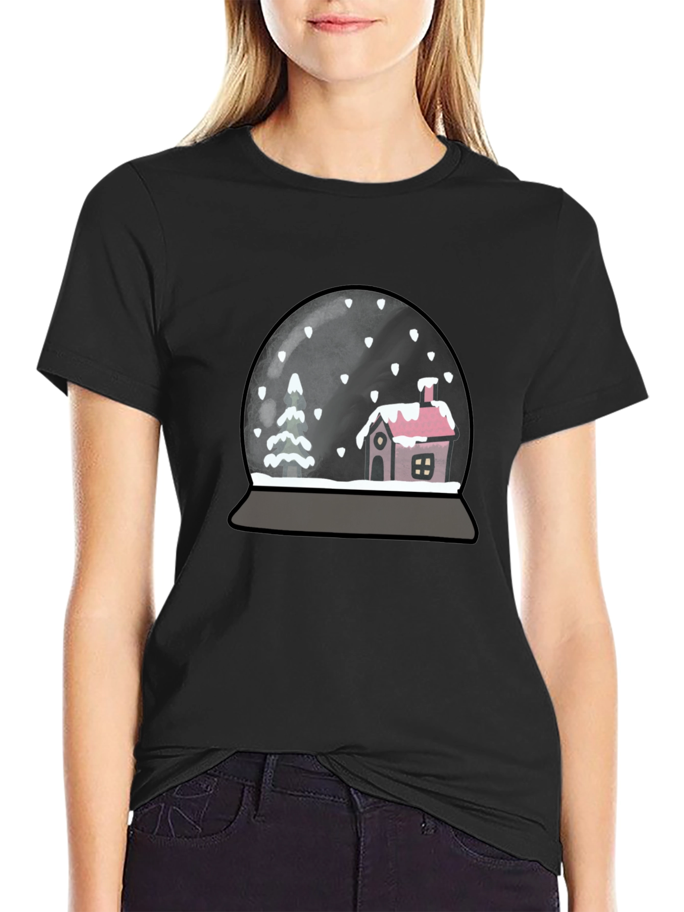 Winter Snow Globe Graphic Tee