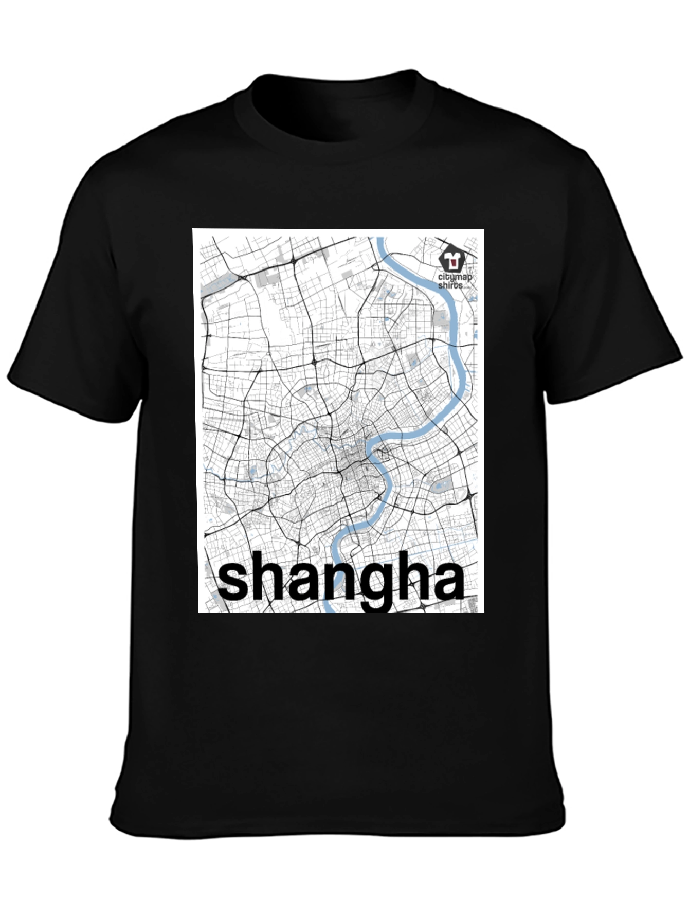Shanghai Map T-Shirt - Cityscape Souvenir