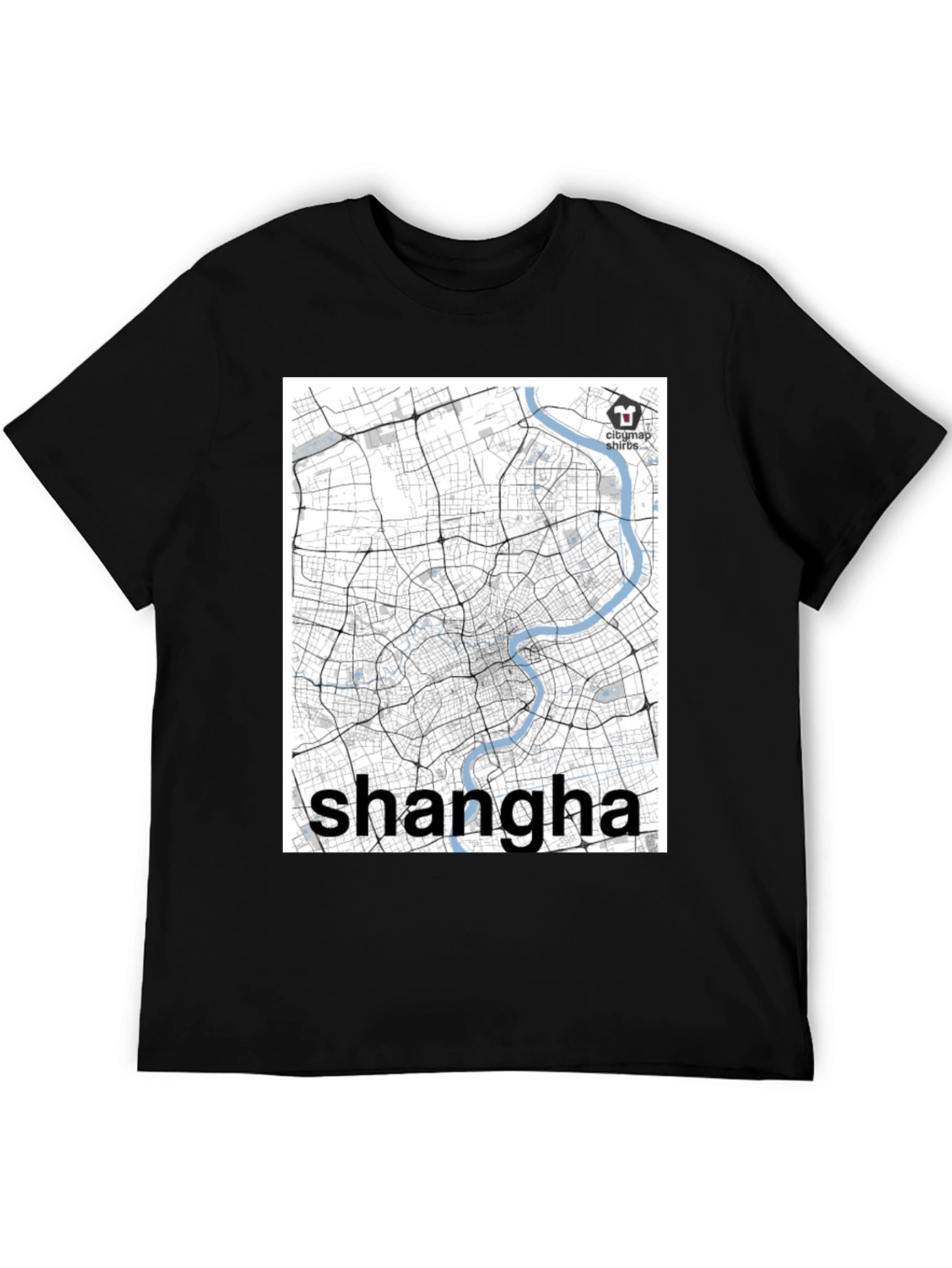 Shanghai Map T-Shirt - Cityscape Souvenir