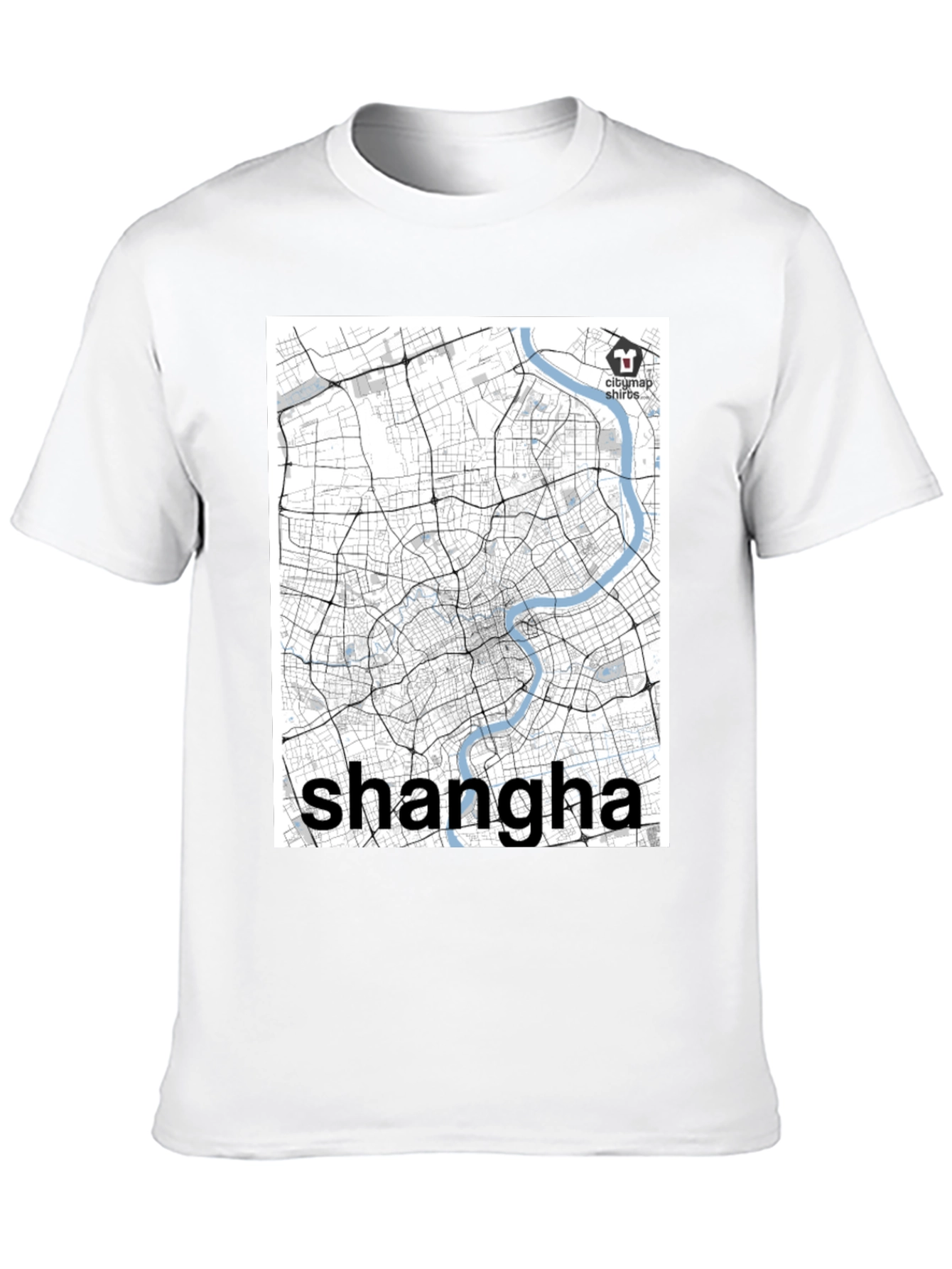 Shanghai Map T-Shirt - Cityscape Souvenir