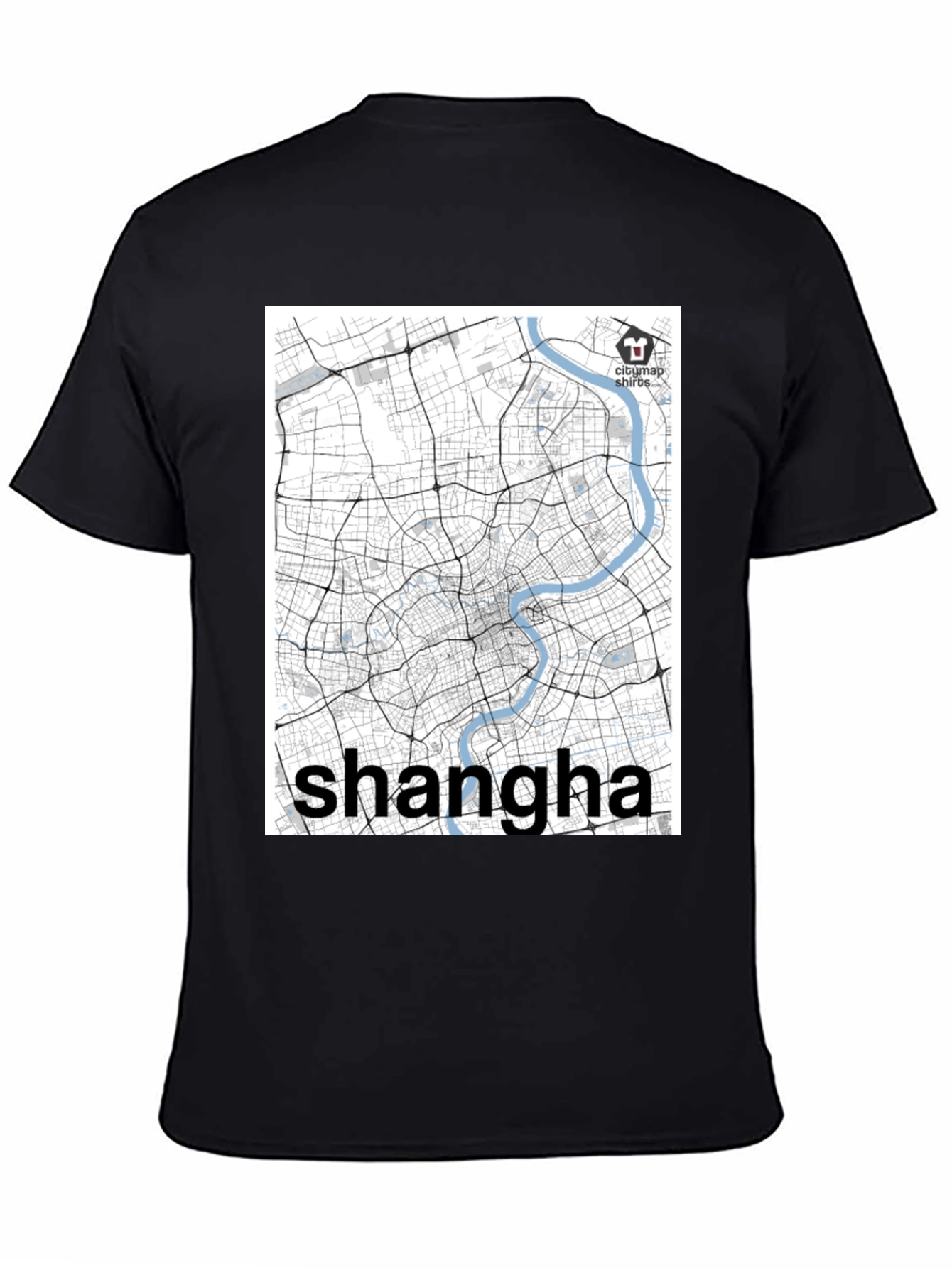 Shanghai Map T-Shirt - Cityscape Souvenir