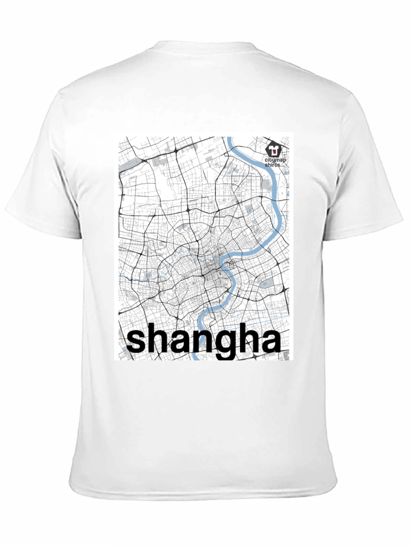 Shanghai Map T-Shirt - Cityscape Souvenir
