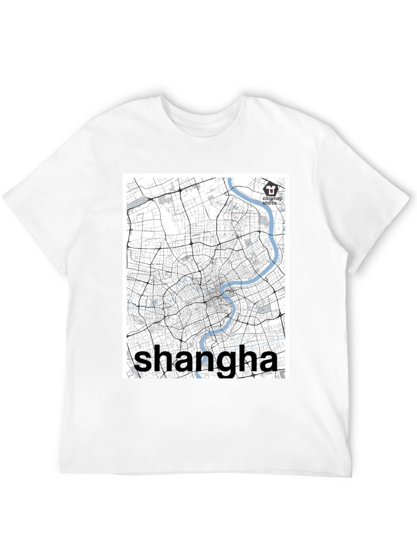 Shanghai Map T-Shirt - Cityscape Souvenir