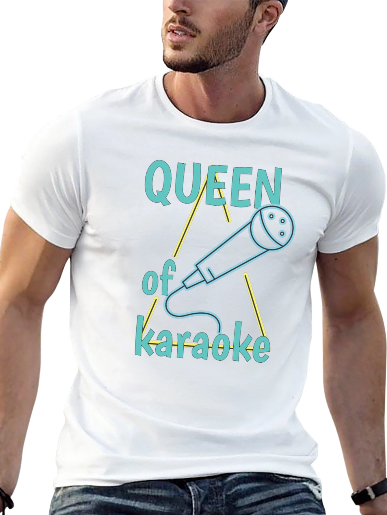 Queen of Karaoke Graphic Tee - Black