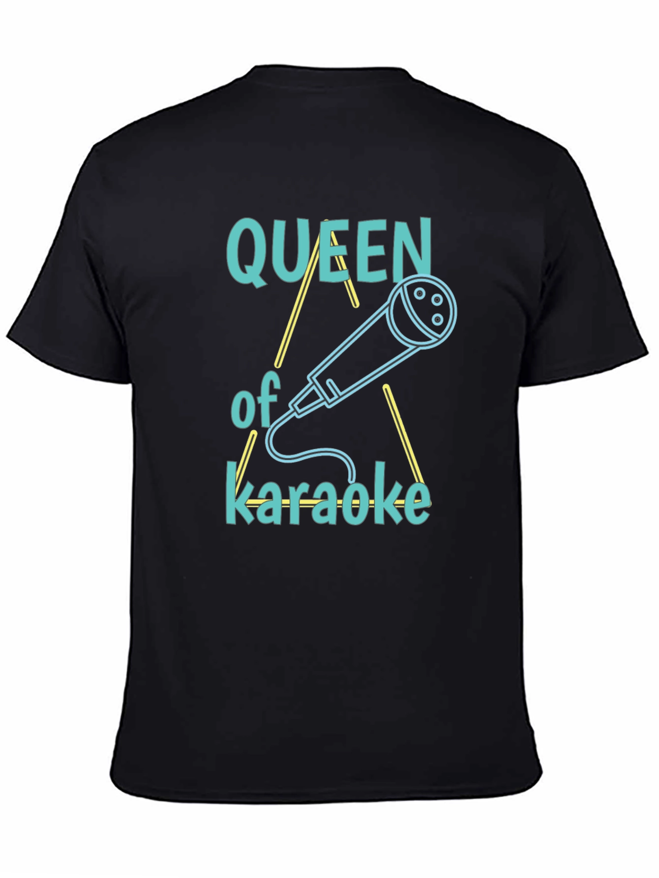 Queen of Karaoke Graphic Tee - Black