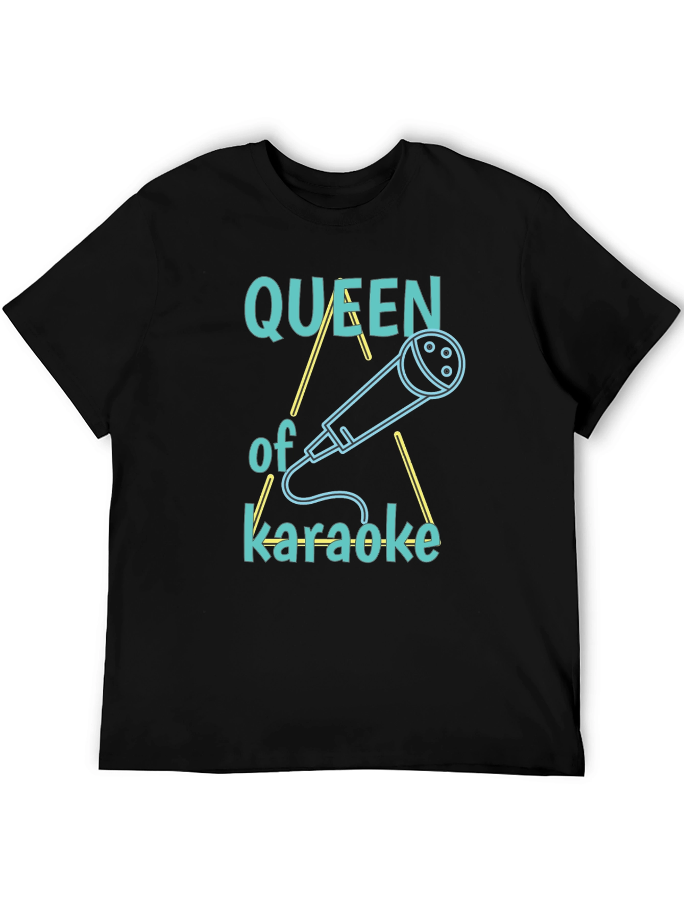 Queen of Karaoke Graphic Tee - Black