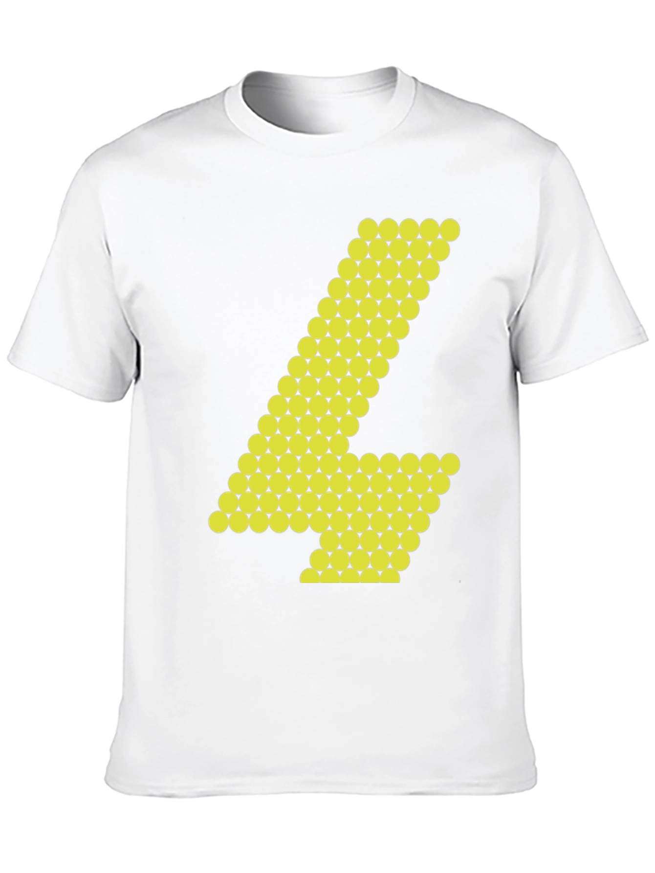 Abstract Number 4 Graphic Tee - Black Cotton Shirt