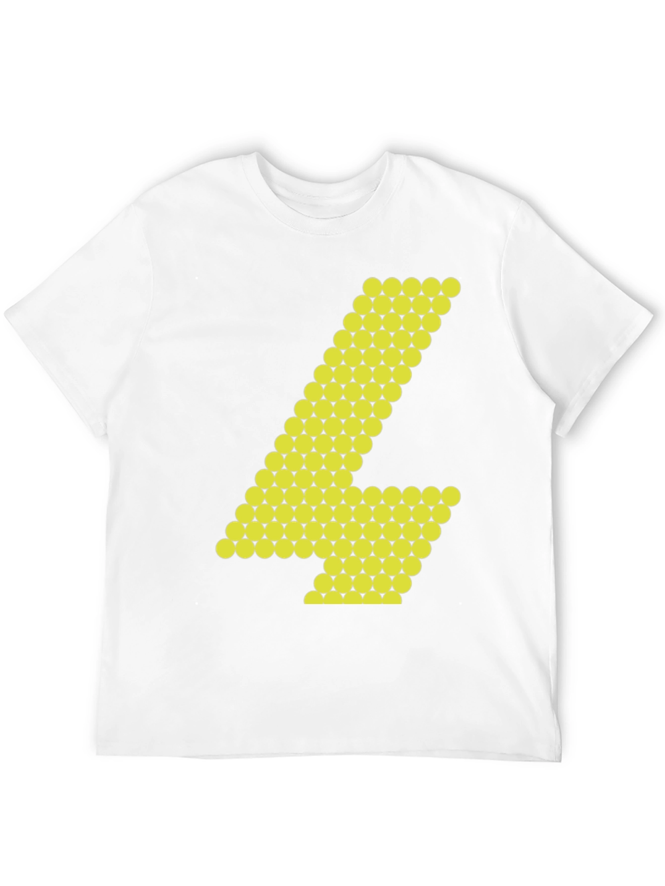 Abstract Number 4 Graphic Tee - Black Cotton Shirt
