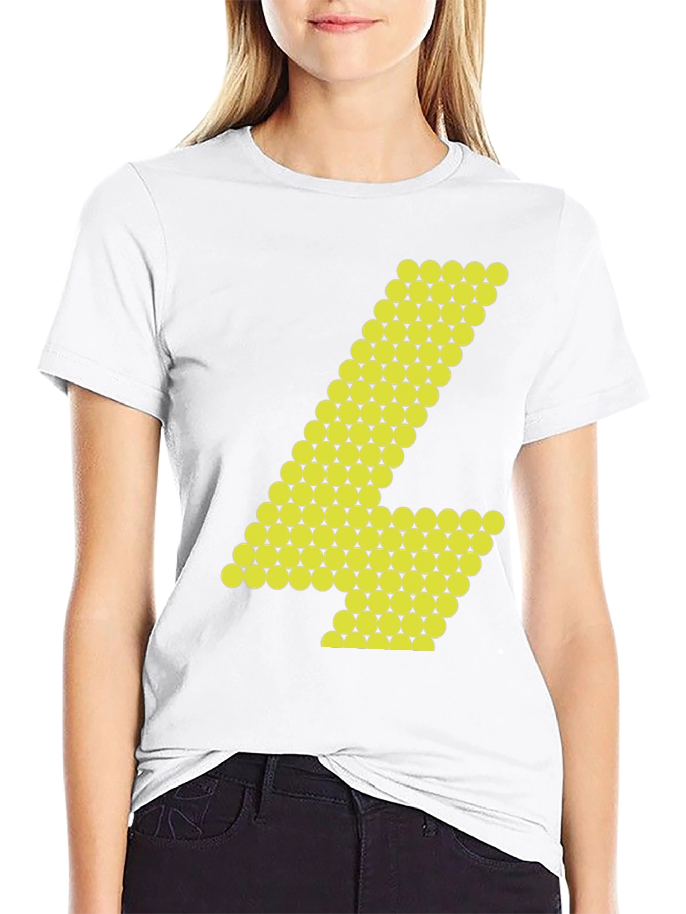Abstract Number 4 Graphic Tee - Black Cotton Shirt