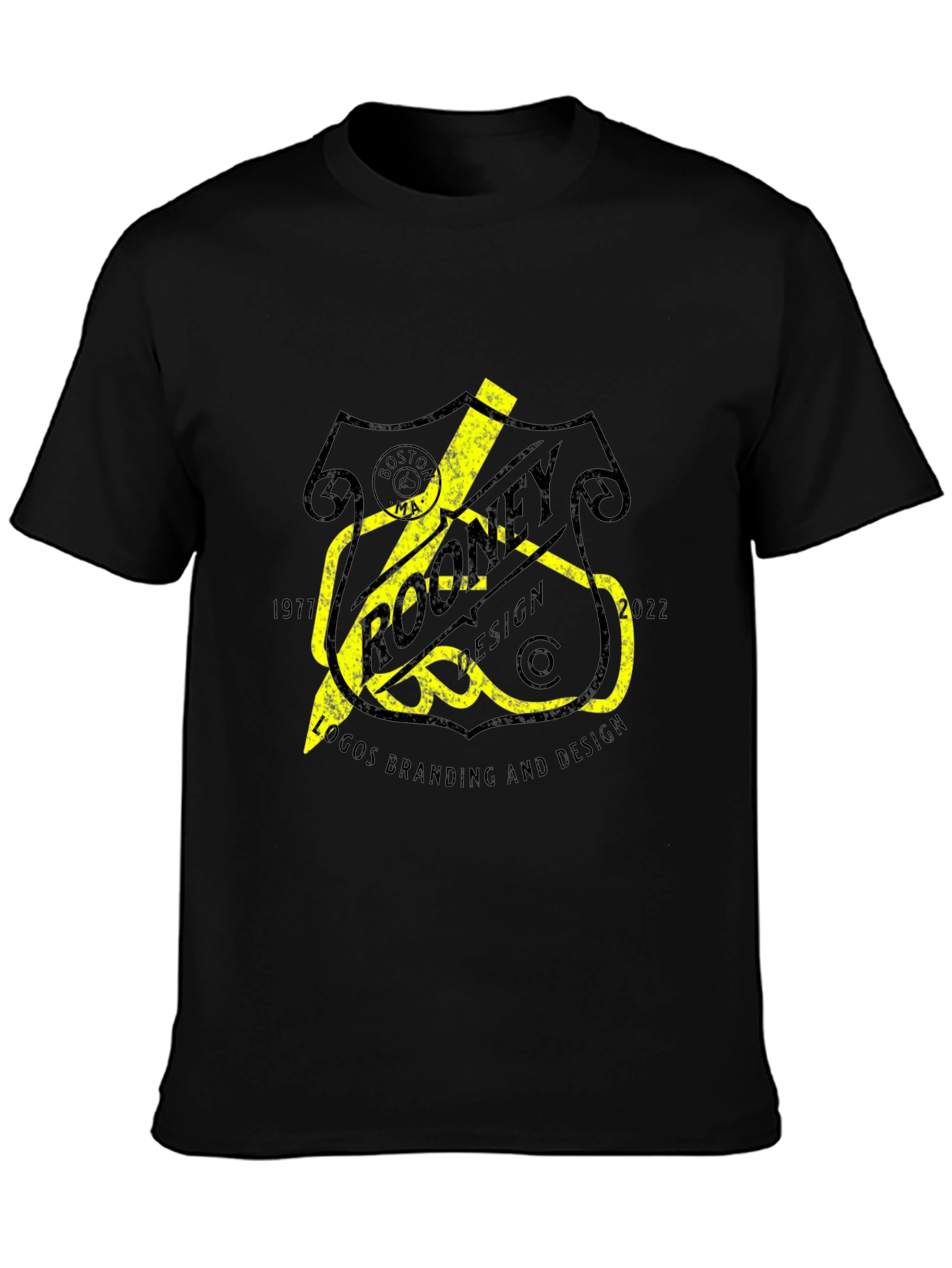 Rooney Design Black Graphic Tee