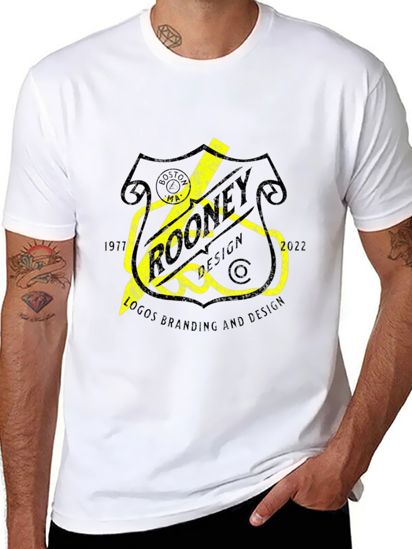 Rooney Design Black Graphic Tee