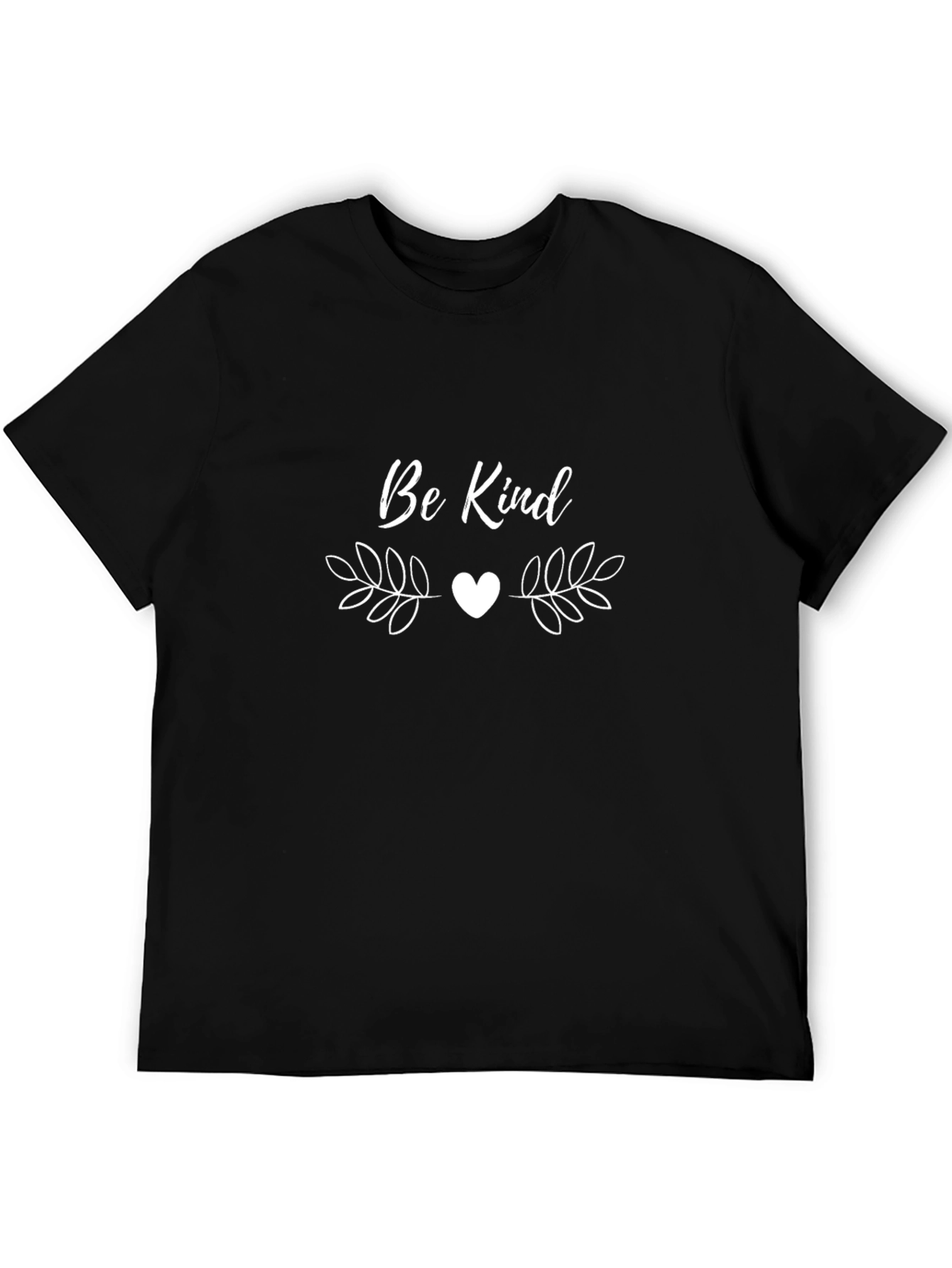 Be Kind Heart Graphic Tee - Black