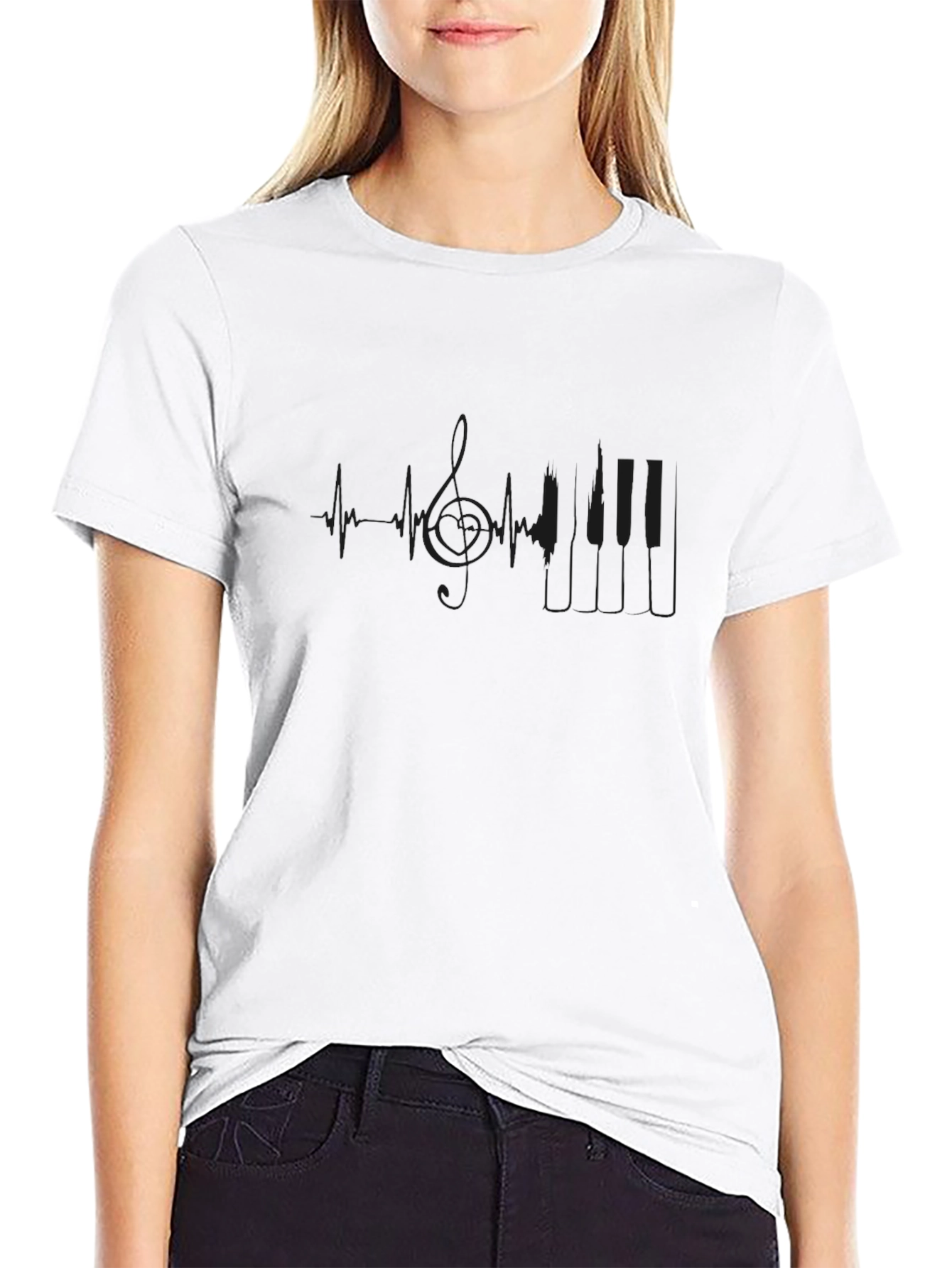 Mens Black Graphic T-Shirt - Minimalist Design