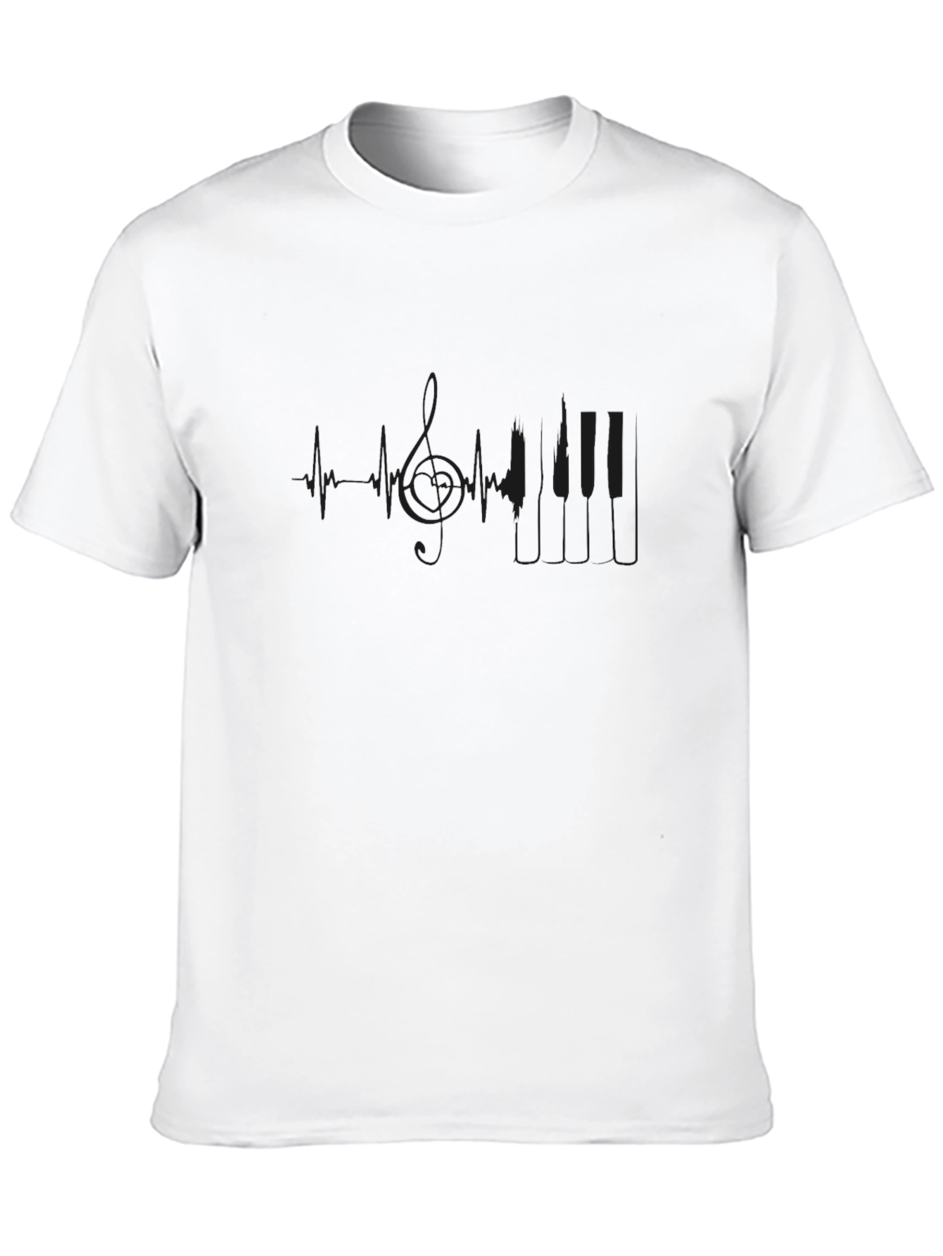 Mens Black Graphic T-Shirt - Minimalist Design