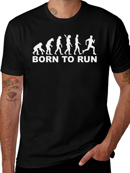 Born to Run Evolution Black T-Shirt
