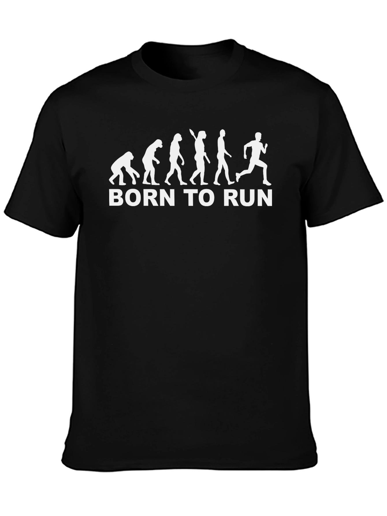 Born to Run Evolution Black T-Shirt
