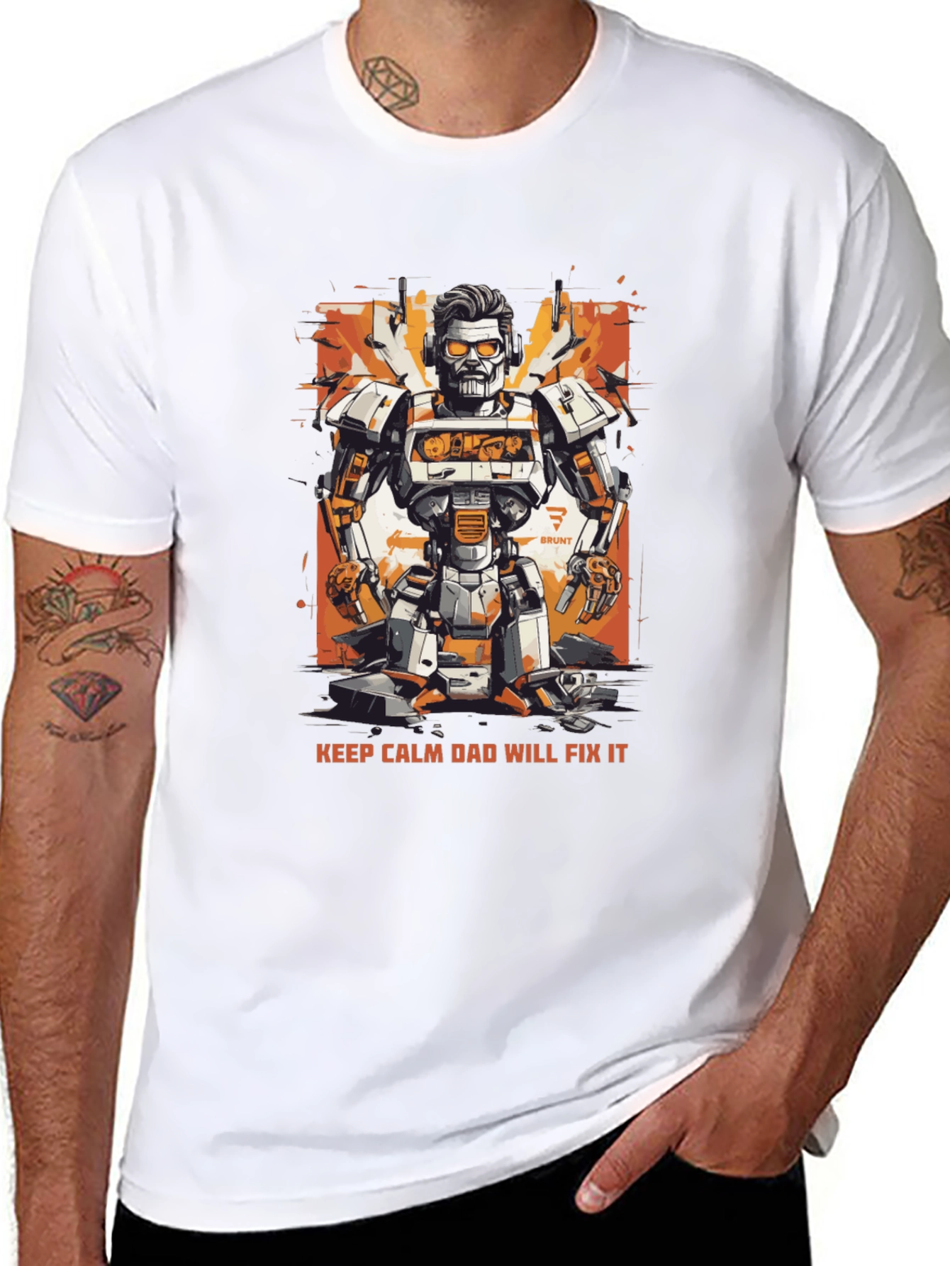 Dad Will Fix It Robot T-Shirt