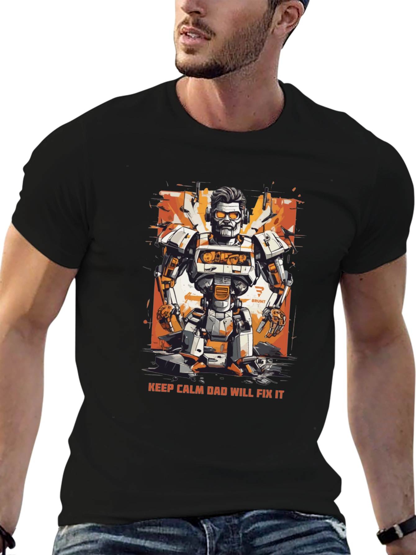 Dad Will Fix It Robot T-Shirt