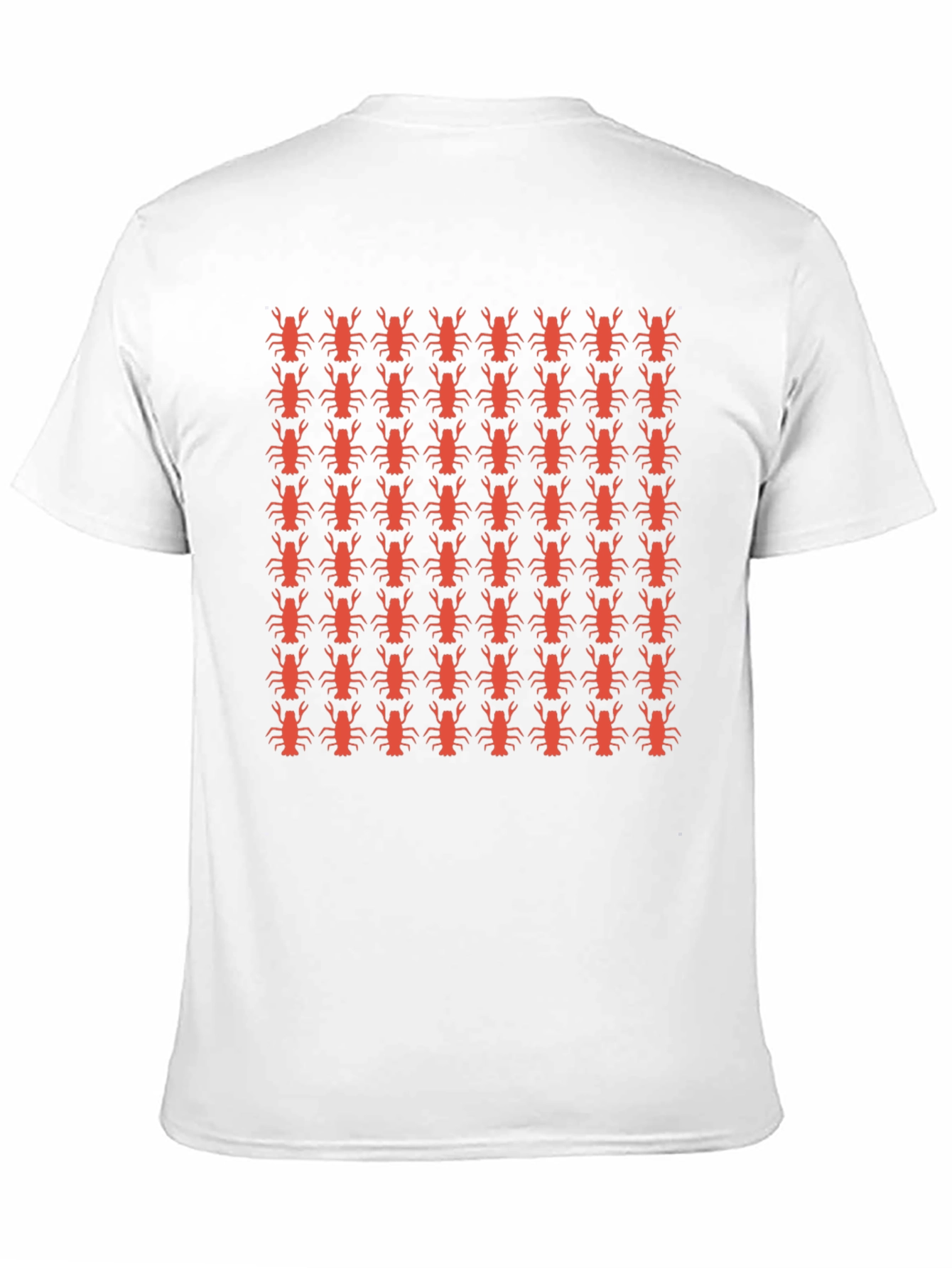 Lobster Patterned Crew Neck T-Shirt